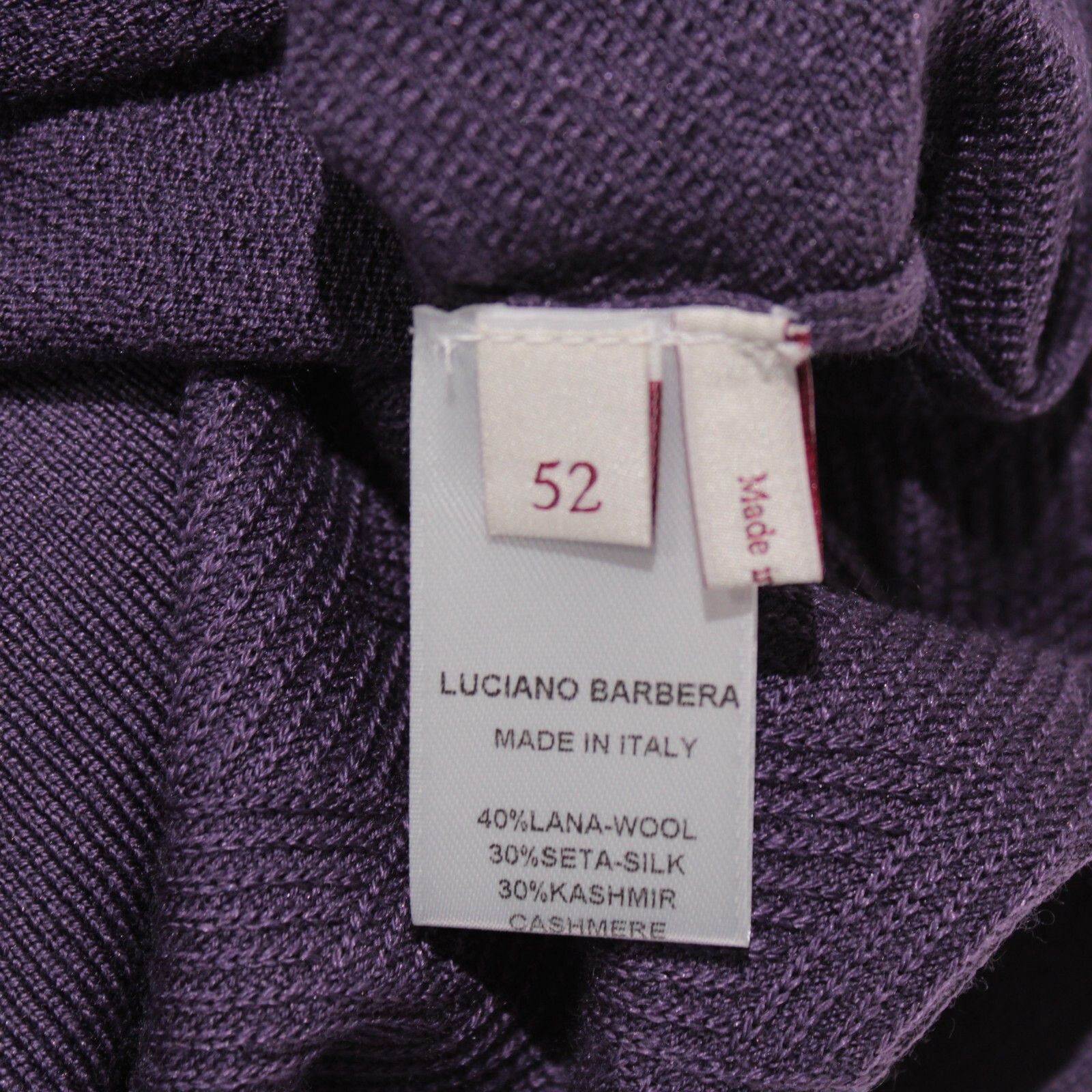 Luciano Barbera Luciano Barbera Sweater Size US L in Purple Size US L / EU 52-54 / 3 - 9 Thumbnail