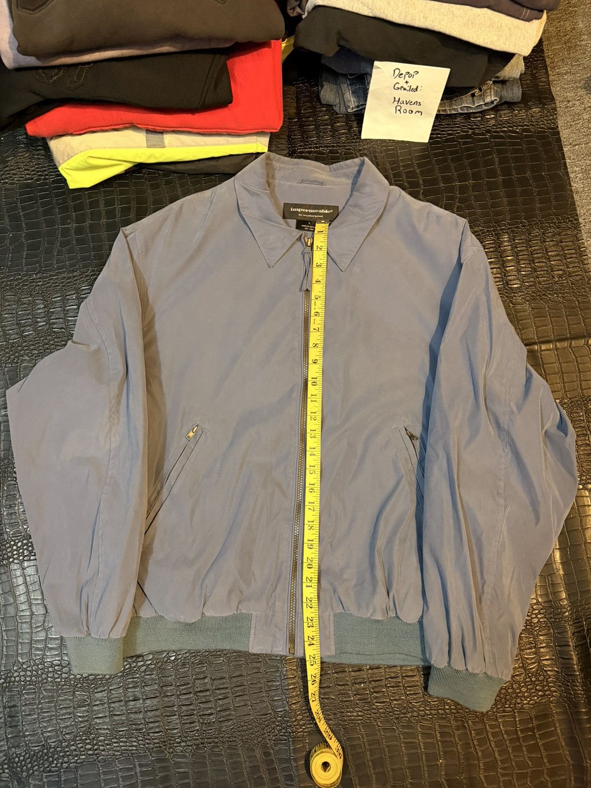 Other Impermeable Gray / Light Blue Bomber Jacket Size US L / EU 52-54 / 3 - 4 Thumbnail