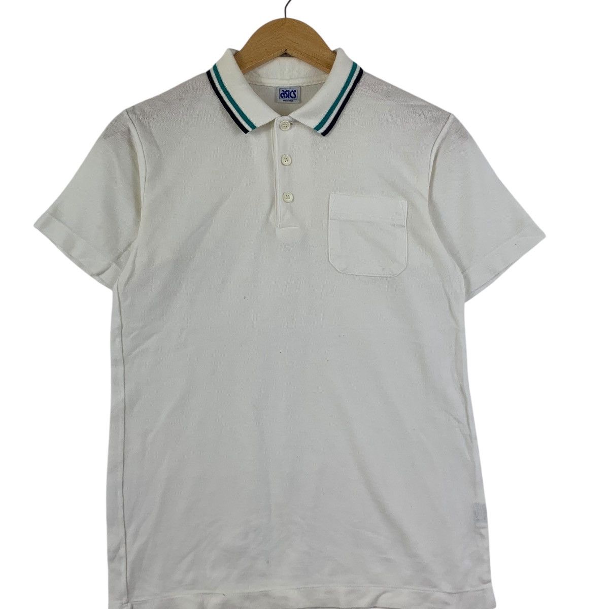 Asics Vintage 90’ ASICS x JASPO Made In Japan Polo Tee Shirt Size S / US 4 / IT 40 - 3 Thumbnail