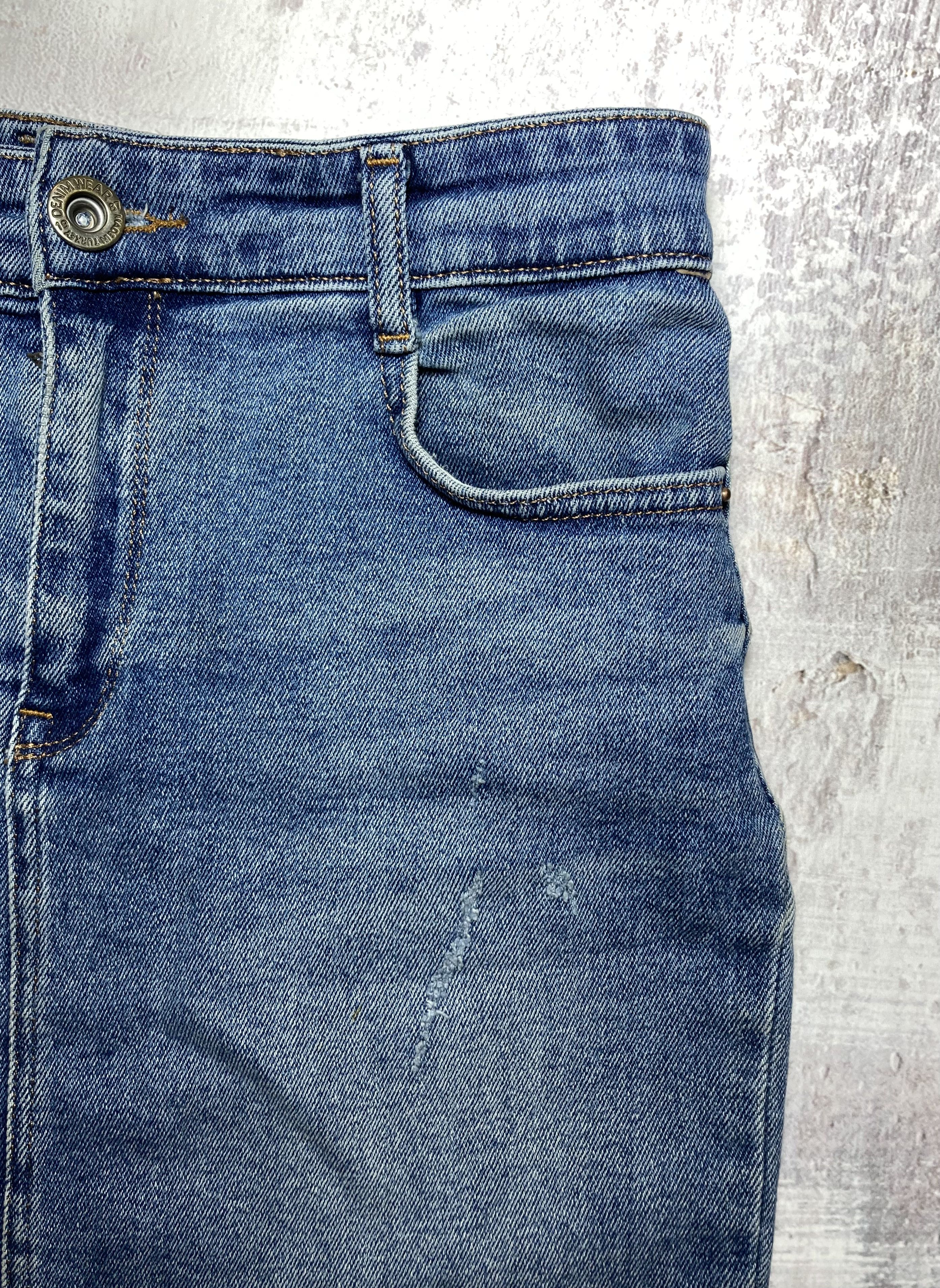 Japanese Brand Vintage Jeans Skirt Women's Size 29 Size 29" - 3 Thumbnail