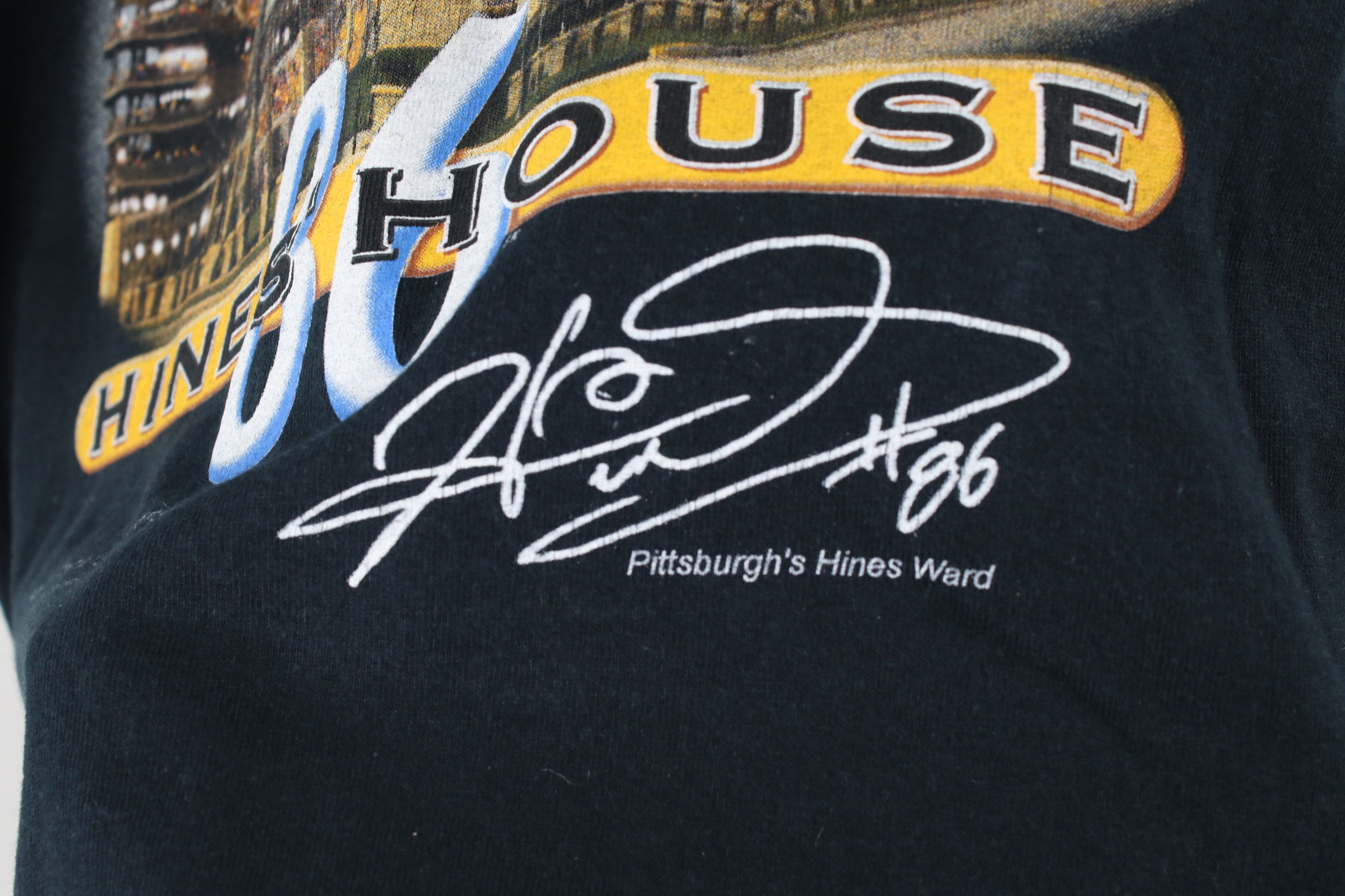 Vintage Vintage Y2K 2004 Ward Pittsburgh Steelers Football T-Shirt Size US L / EU 52-54 / 3 - 6 Thumbnail