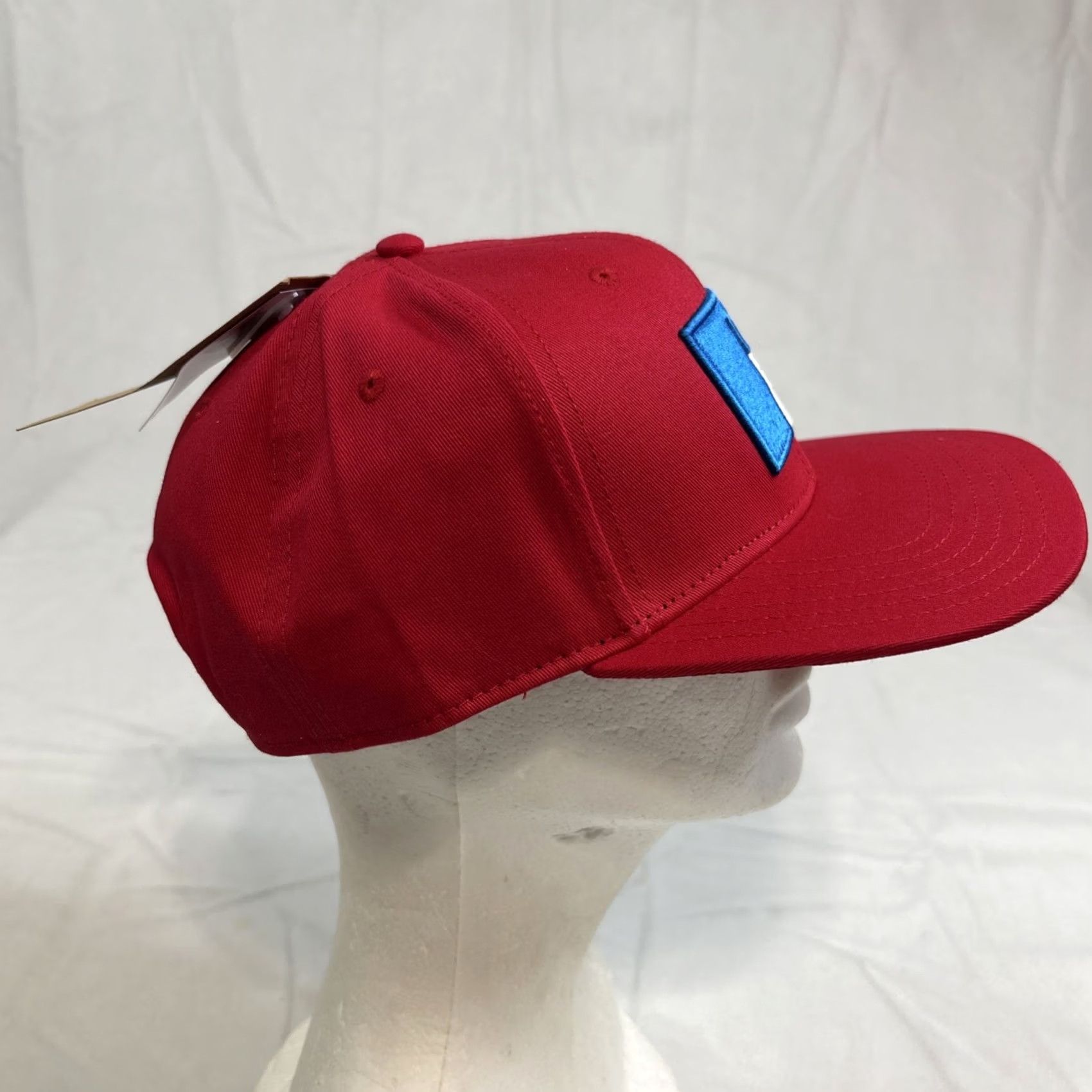 Russell Athletic VINTAGE RUSSELL ATHLETIC Cap SNAPBACK Adjustable Flat Billed Embroidered Logo Red Mens Size ONE SIZE - 4 Thumbnail