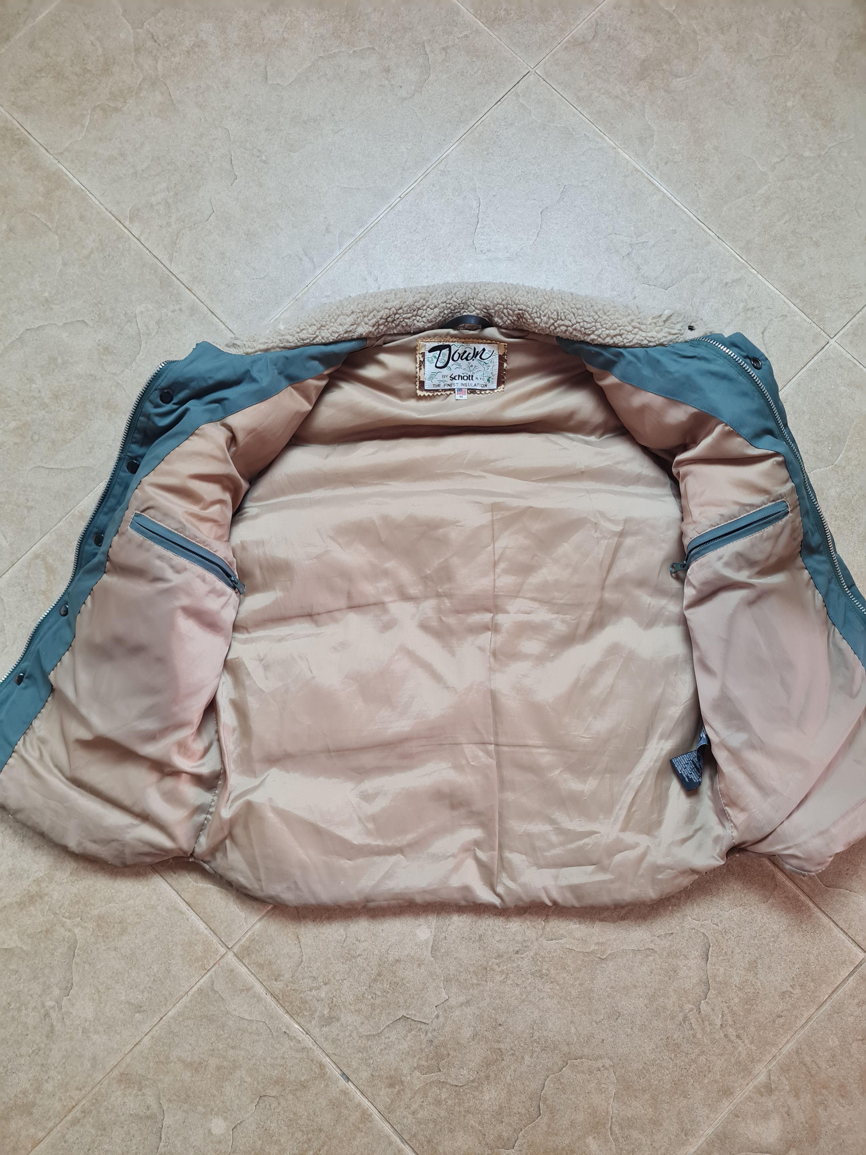 Schott VINTAGE US SCHOTT 126 GOOSE DOWN TAN DOWN VEST JACKET SIZE M Size US M / EU 48-50 / 2 - 12 Thumbnail