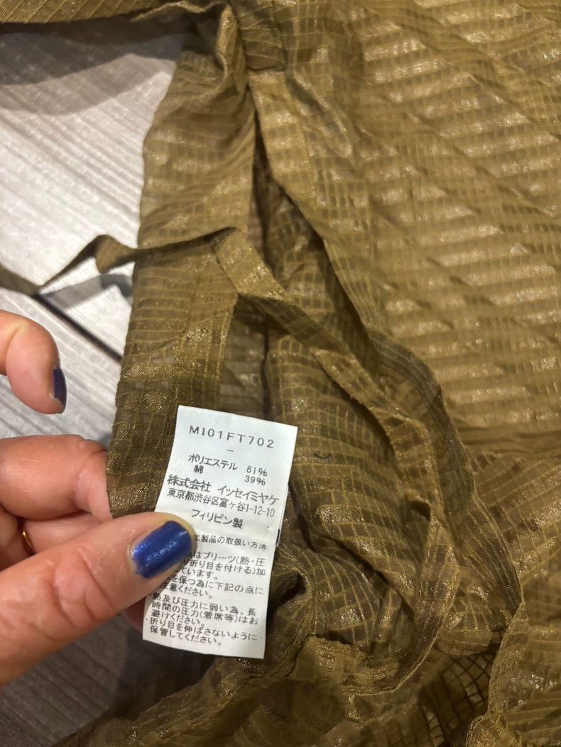 Issey Miyake issey miyake size:one size Golden blouse Size XXS / US 00 / IT 34 - 3 Thumbnail