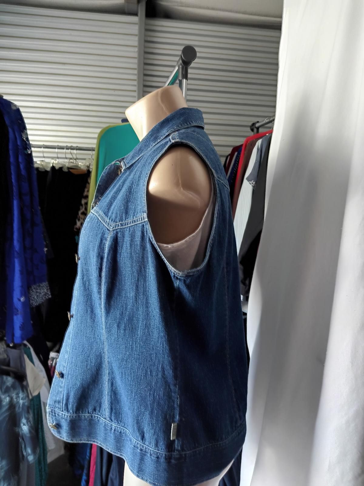Designer Stylish Blasport Denim Vest Size M / US 6-8 / IT 42-44 - 2 Thumbnail