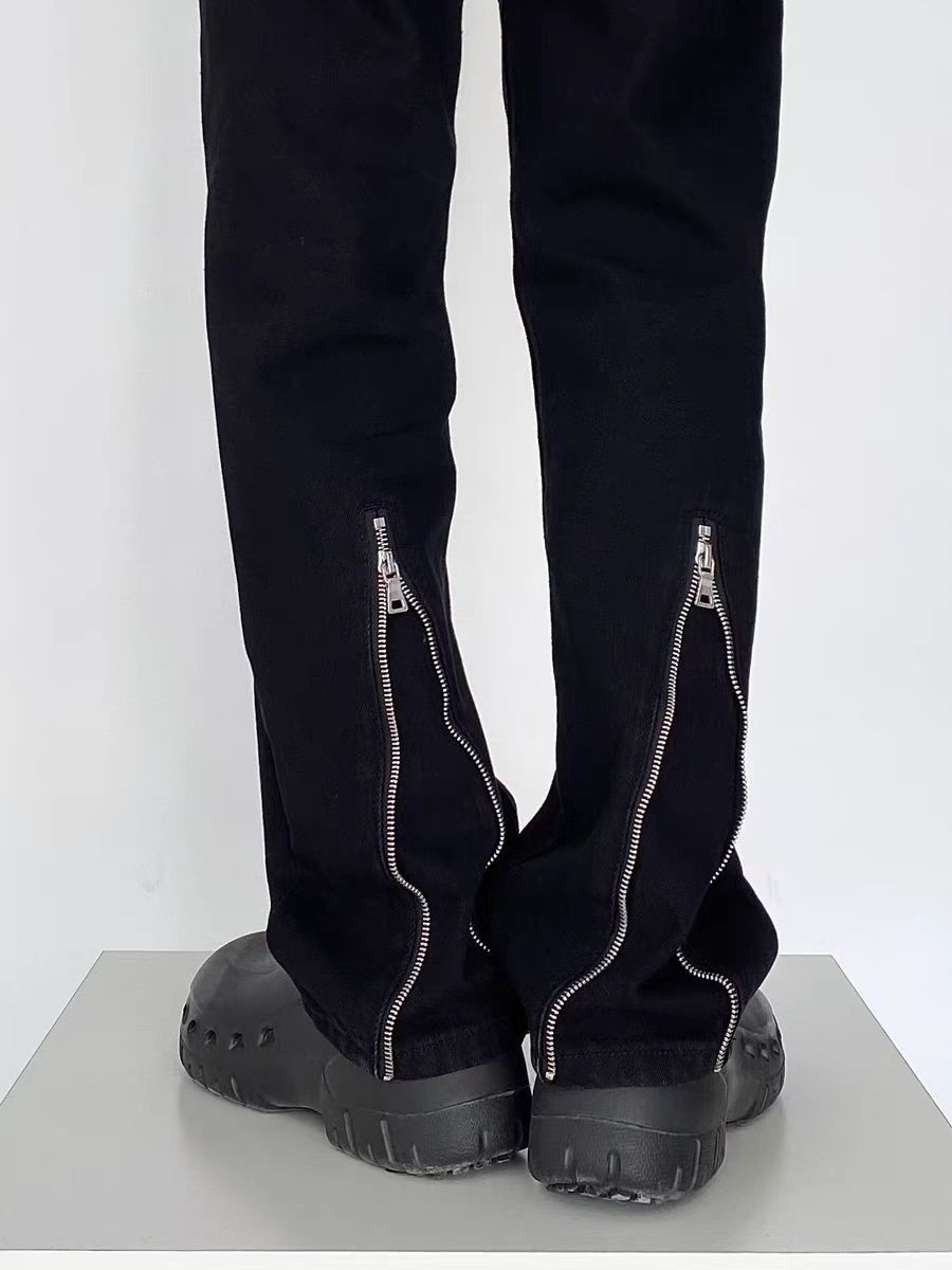 Japanese Brand × Jean Zipper design high street casual micro flare jeans Size US 30 / EU 46 - 3 Thumbnail