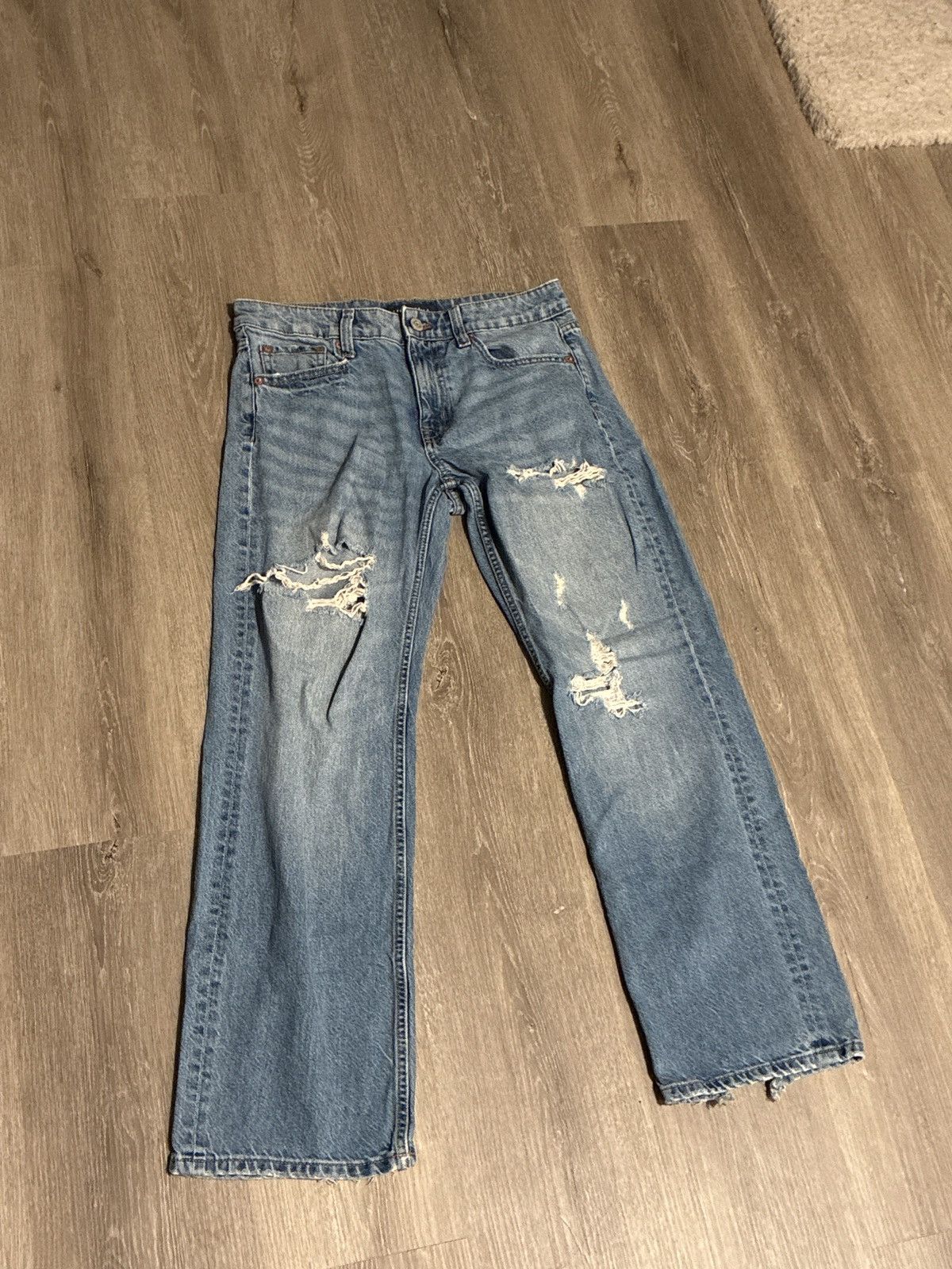 Aeropostale Aeropostale Low Rise Baggy Blue Denim Size 28" / US 6 / IT 42 - 1 Thumbnail