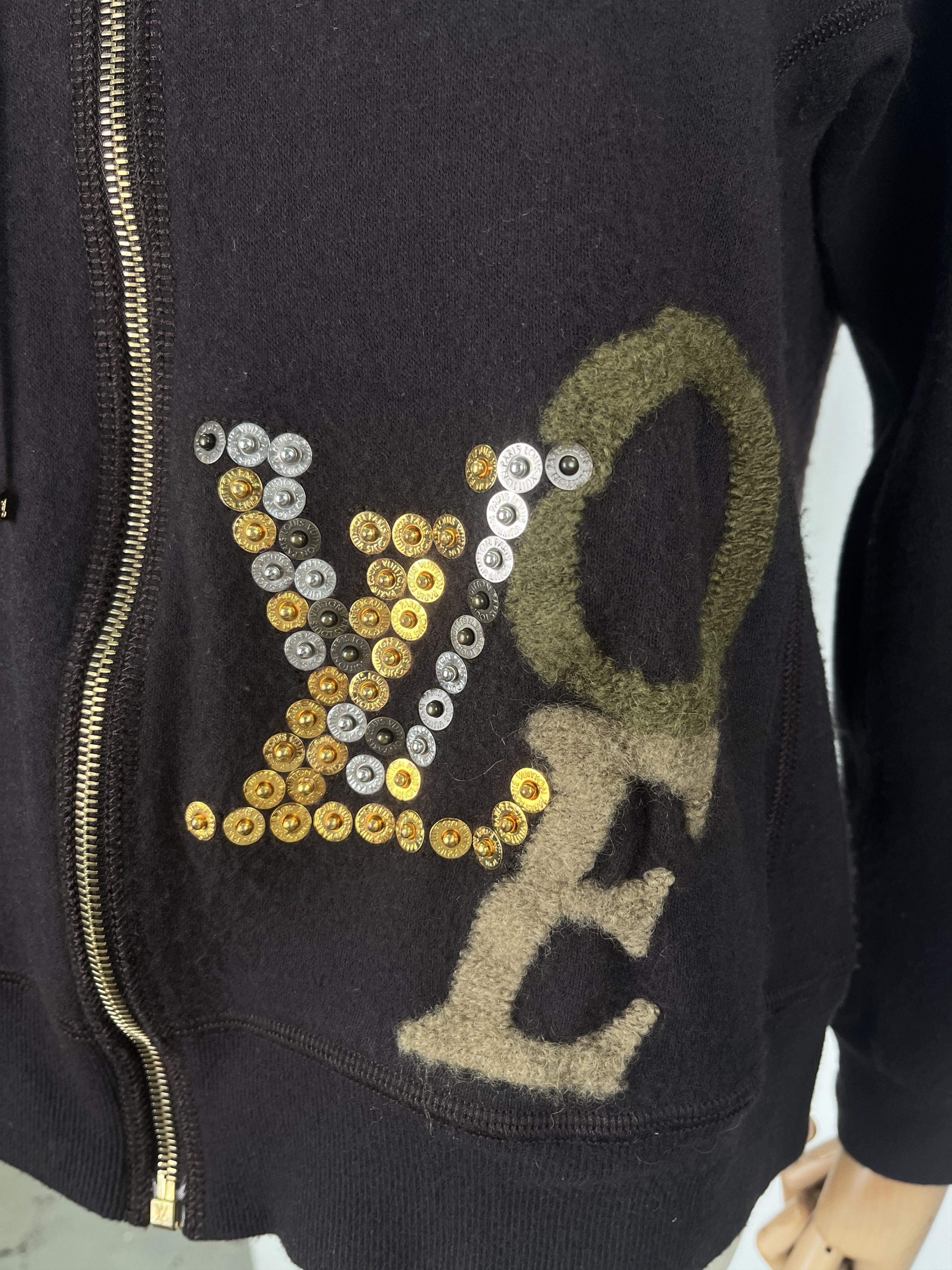 Louis Vuitton Louis Vuitton Brown Cashmere Hoodie Size S / US 4 / IT 40 - 3 Thumbnail