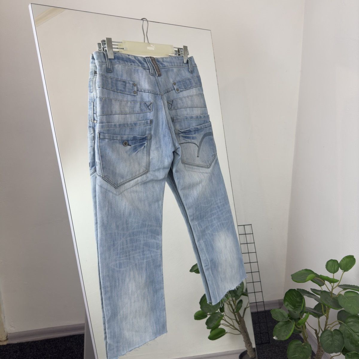 Japanese Brand Japanese Brand Multi-pocket Pants Denim Baggy Bidtressed Size US 32 / EU 48 - 2 Thumbnail
