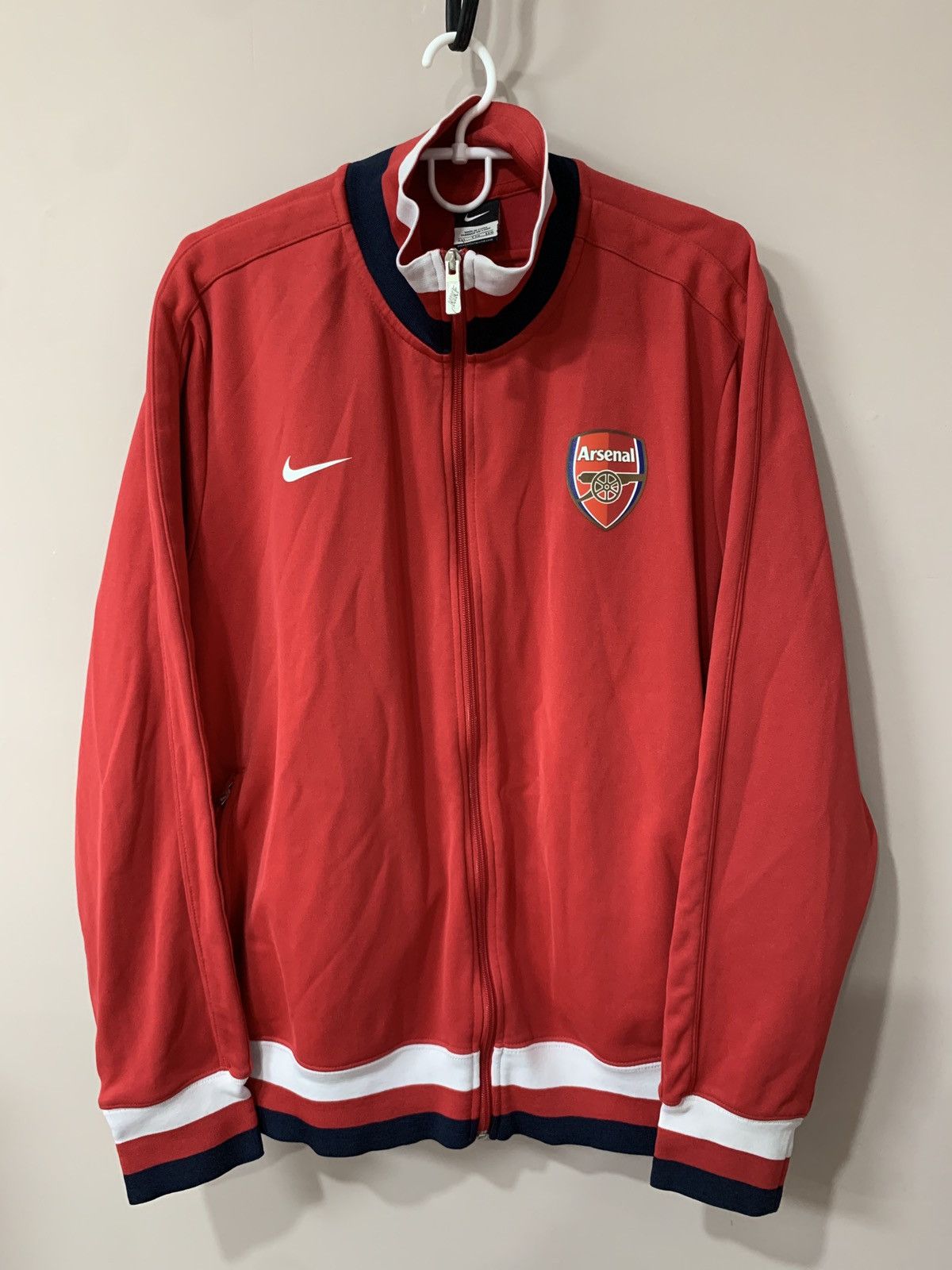 Nike × Vintage Arsenal London Zip Football Jacket Nike Vintage Soccer XXL Size US L / EU 52-54 / 3 - 1 Thumbnail