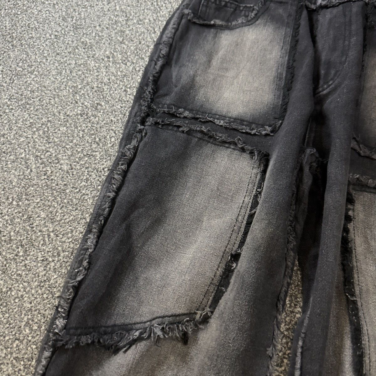If Six Was Nine Japanese Y2K Nothingtosomething Black Denim Size US 31 - 6 Thumbnail