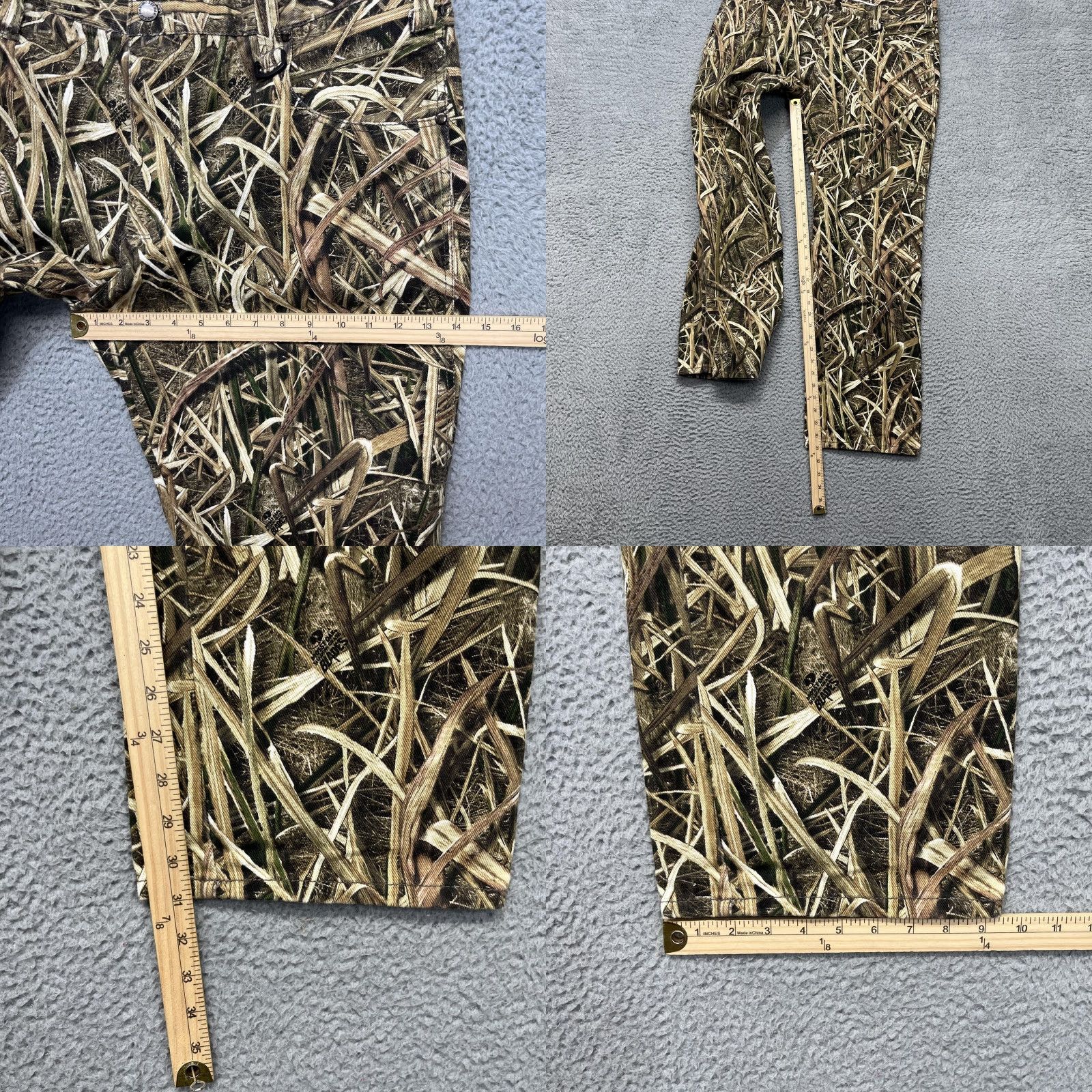 Vintage Mossy Oak Pants Mens 38x31 Shadow Grass Blades Camo Denim Hunting Outdoor Pants Mens 38 Shadow Grass Blades Camouflage 5-Pocket Denim Workwear Mens Size US 38 / EU 54 - 9 Thumbnail