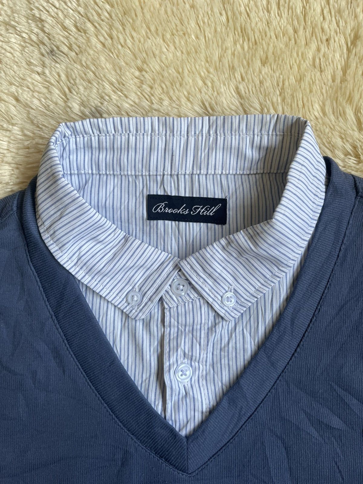 Japanese Brand Japan Grunge Double Layer Brooks Hill Longsleeve Size US L / EU 52-54 / 3 - 5 Thumbnail