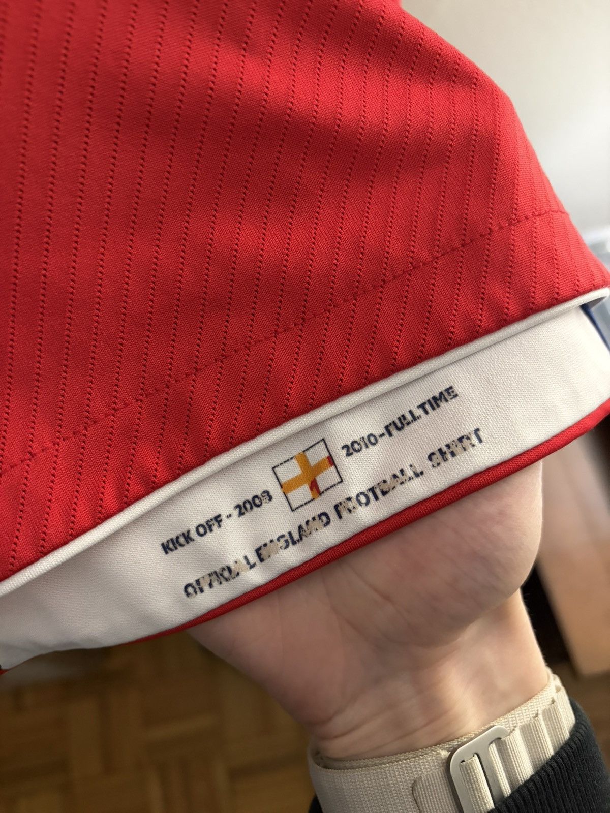 Reebok England Soccer Training Jersey Red 09/10 Size US M / EU 48-50 / 2 - 3 Thumbnail