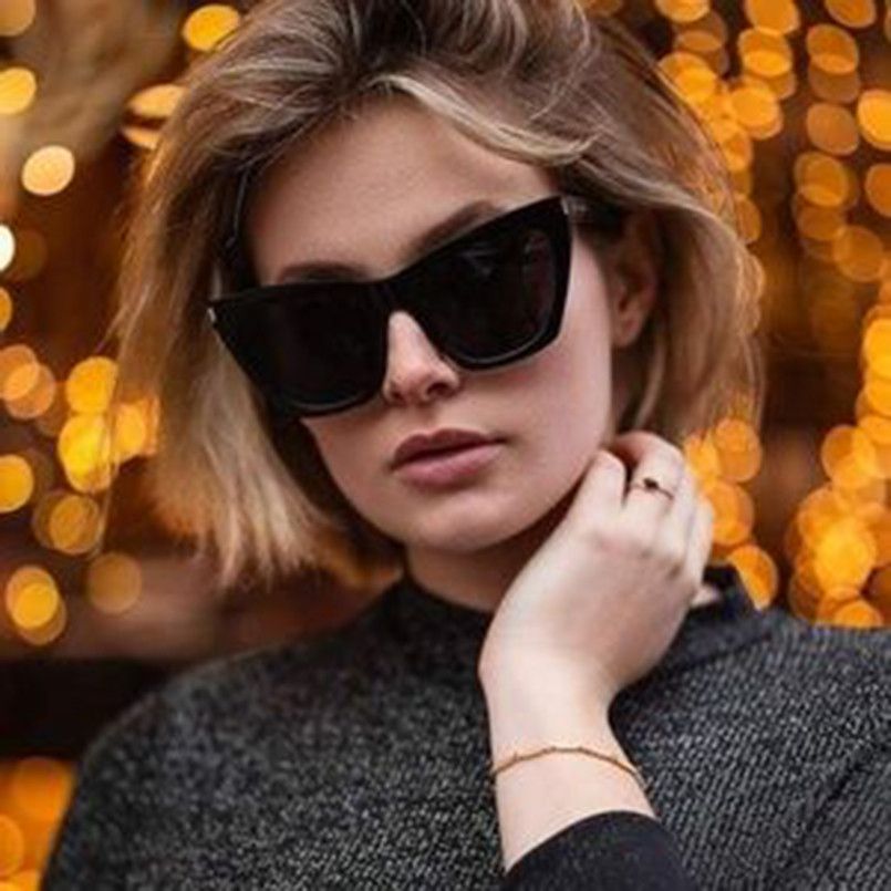 Saint Laurent Paris NEW Saint Laurent SL214 KATE 001 Cat Eye Women Sunglasses Size ONE SIZE - 12 Thumbnail