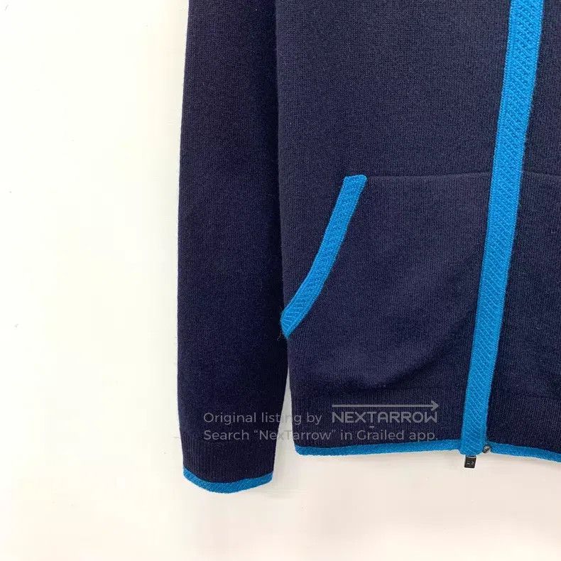 Loro Piana Loro Piana Bady Black Edged Cashmere Hooded Zip-up Sweatsh Size XS / US 0-2 / IT 36-38 - 4 Thumbnail