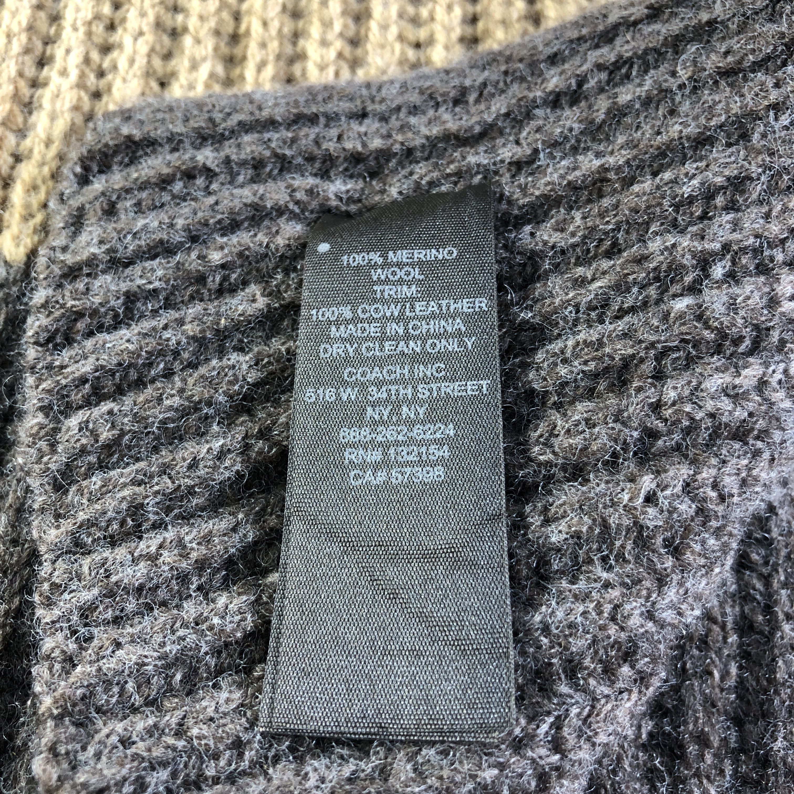 Coach Coach Pleats Wool Scarf Muffler V2742 Size ONE SIZE - 5 Thumbnail