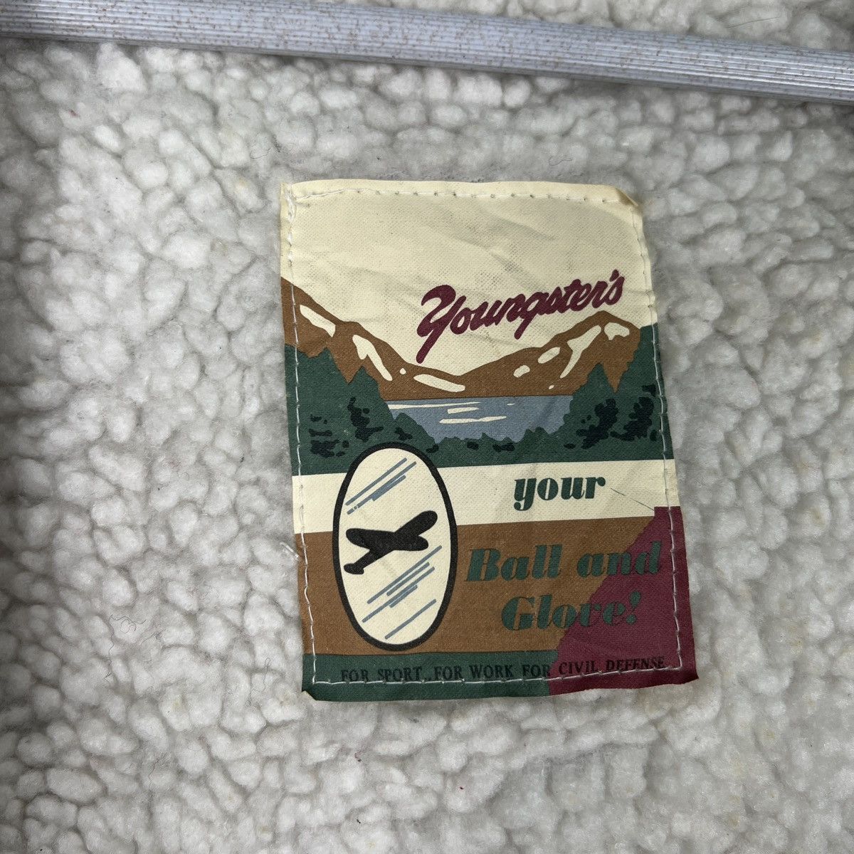 Japanese Brand 🔥 VINTAGE YOUNGSTERS HOODIES SHEARLING BOMBER JACKET Size US M / EU 48-50 / 2 - 15 Thumbnail