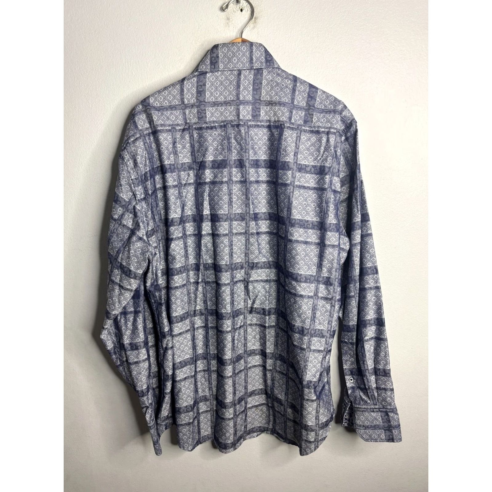 Robert Graham Robert Graham Button-Up Shirt Patchwork Paisley XL Multicolor Mens Long Sleeve Casual Button-Down Shirt Size XL / US 12-14 / IT 48-50 - 6 Thumbnail