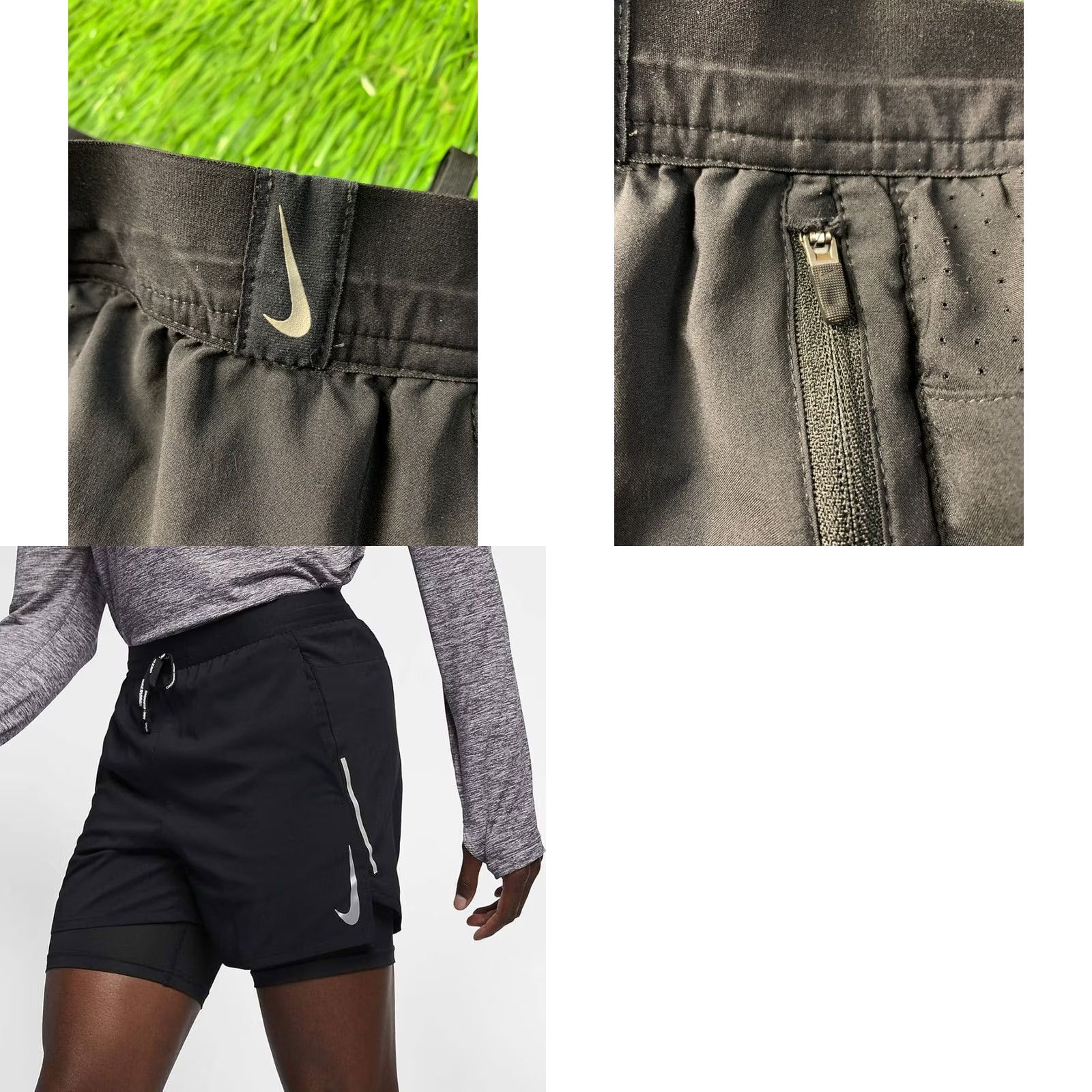 Nike Nike Flex Dri-Fit Running Shorts Women L Black 2019 Training Running Shorts Size 36" / US 14 / IT 50 - 8 Thumbnail