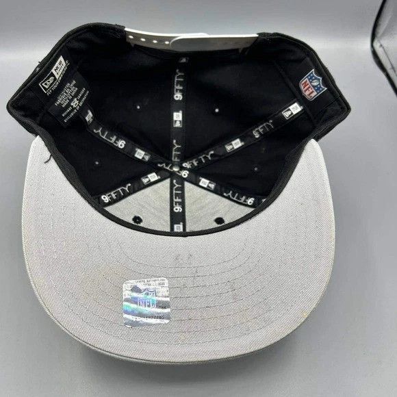 New Era Las Vegas Raiders Hat Men Black Gray Snap Back Cap Cotton Size ONE SIZE - 2 Thumbnail
