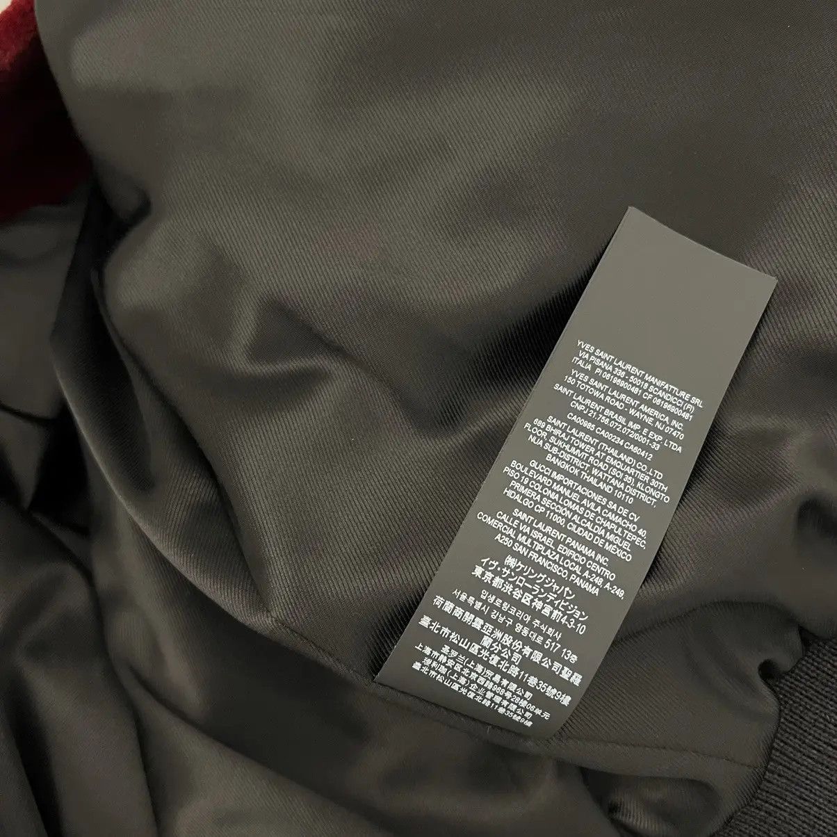 Saint Laurent Paris o1bcso1str0924 Teddy Vison Rase Jacket in Burgundy Size US XS / EU 42 / 0 - 5 Thumbnail