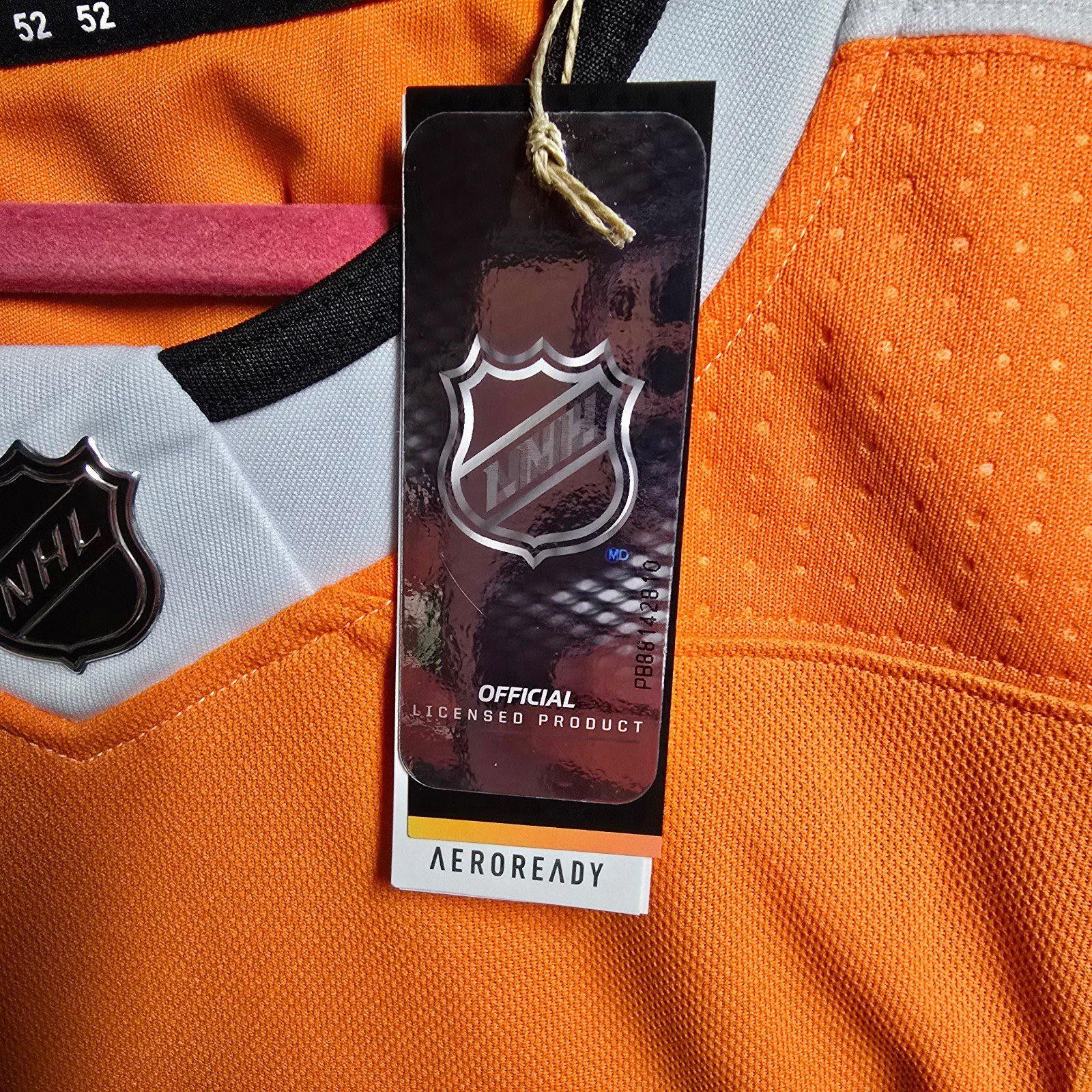 Adidas Philadelphia Flyers size 52 L Adidas Authentic Hockey Jersey Size US L / EU 52-54 / 3 - 4 Thumbnail