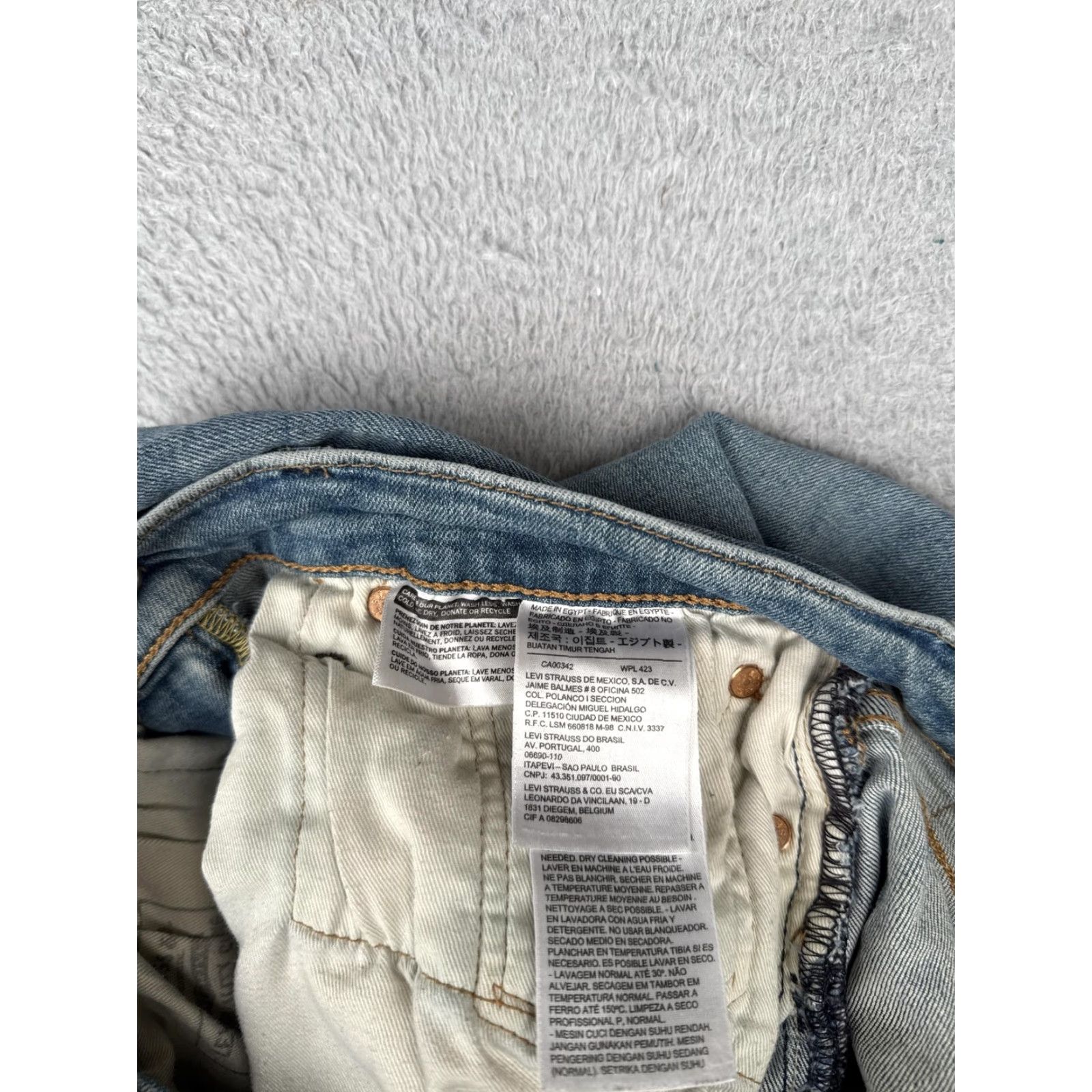 Levi's Levi's Jeans Mens Slim 29x30 Blue 512 Premium Light Wash Tapered Denim Stretch 5-Pocket Jeans Mens Size US 29 - 7 Thumbnail