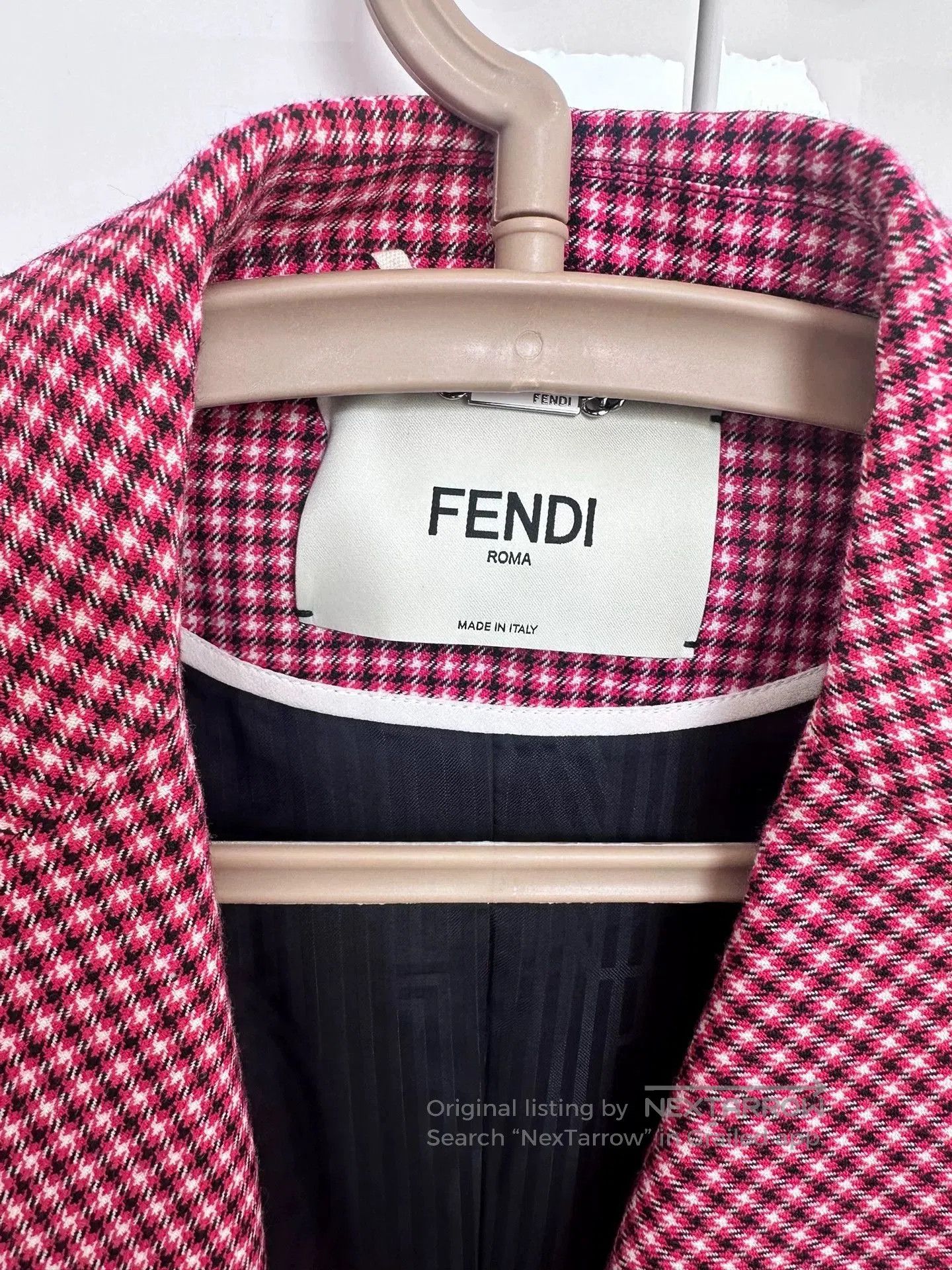 Fendi fendi checkered blazer size 44. Size US M / EU 48-50 / 2 - 3 Thumbnail