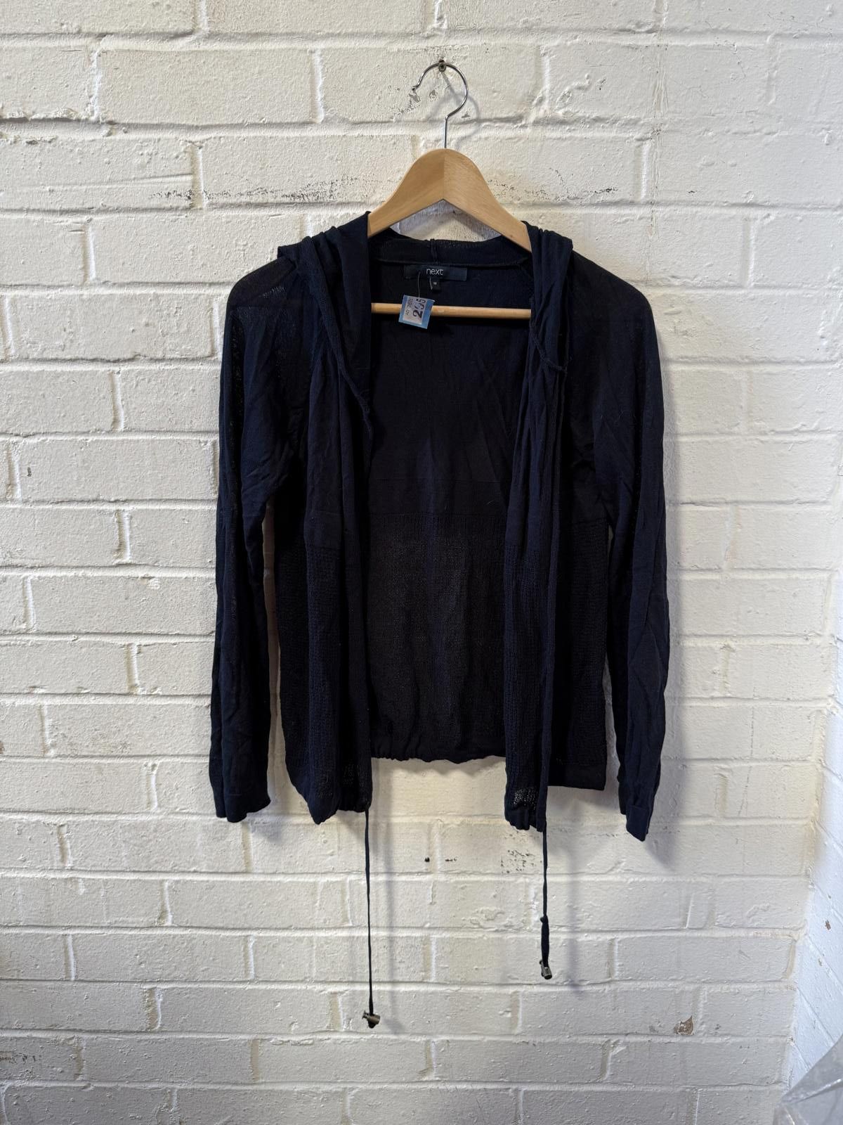 NEXT Next Black Knit Open Front Cardigan Sweater, Size 10 Size M / US 6-8 / IT 42-44 - 3 Thumbnail