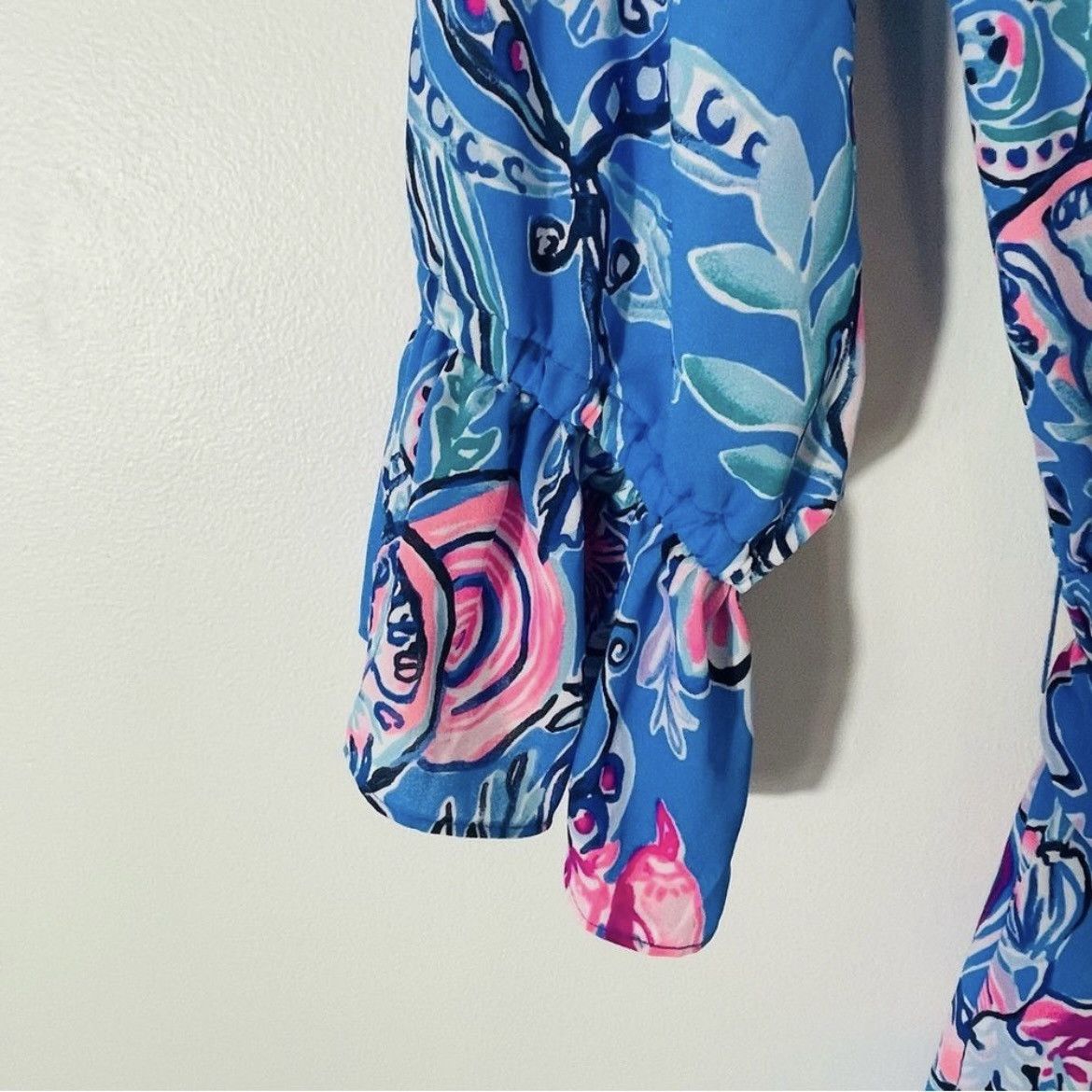 Lilly Pulitzer Lilly Pulitzer Alyanna Back to Our Roots Midi Dress Blue L Size L / US 10 / IT 46 - 7 Thumbnail