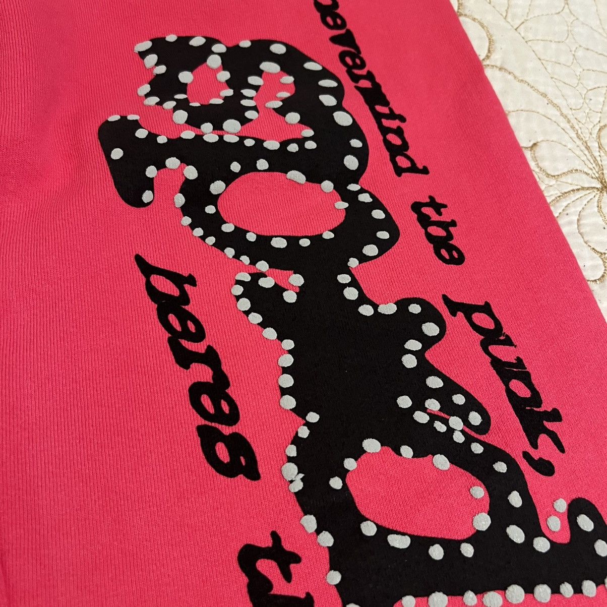 Sp5der YOUNG THUG PINK SP5DER V2 SWEATPANTS SIZE SMALL Size US 28 / EU 44 - 6 Thumbnail