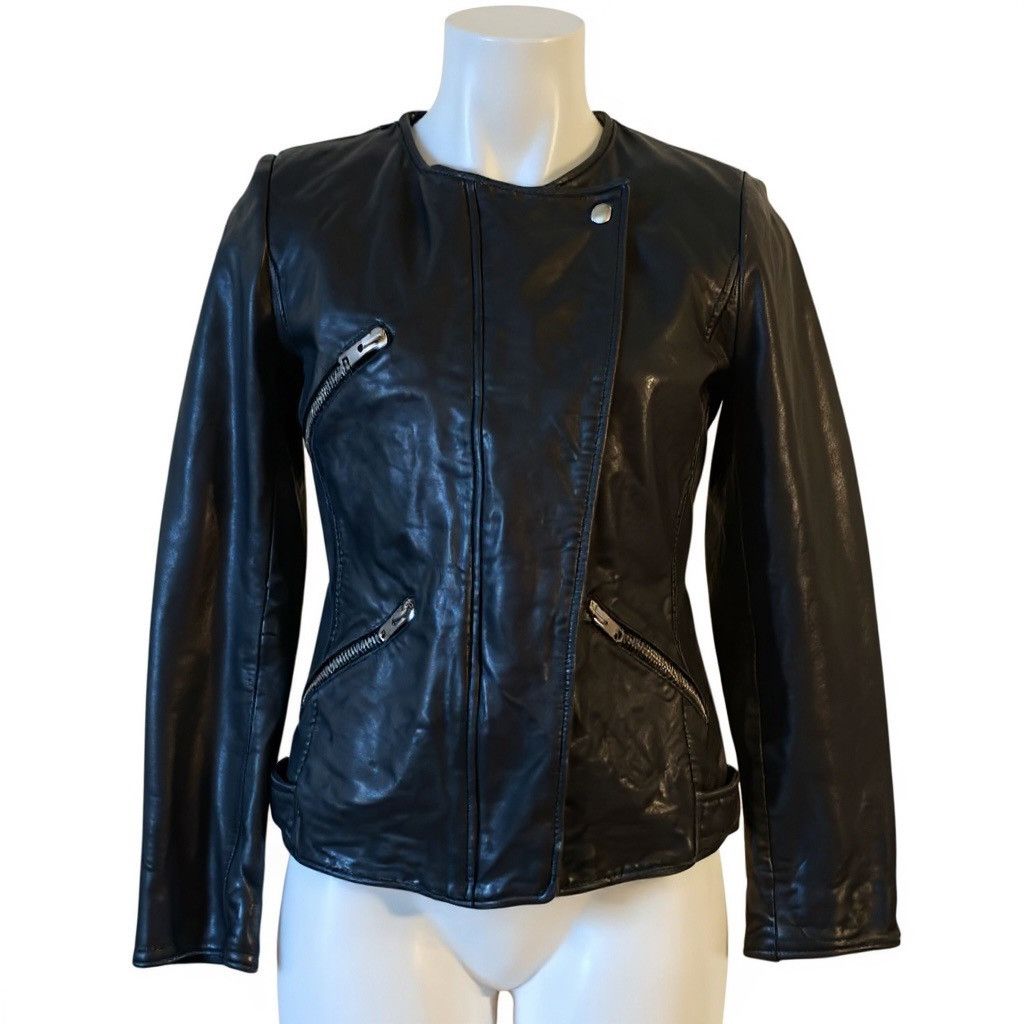 Isabel Marant Etoile Isabel Marant Etoile Black Leather Moto Jacket 36 US/4 Size XS / US 0-2 / IT 36-38 - 2 Thumbnail