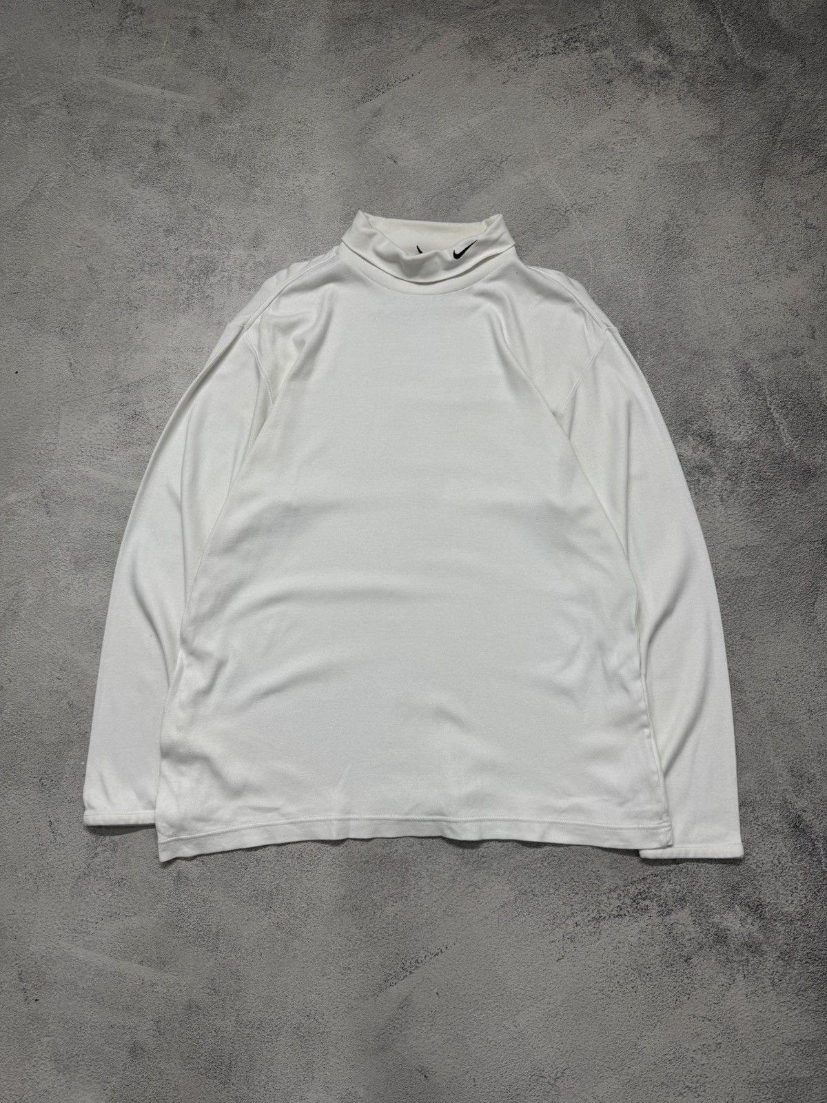 Nike Vintage Y2K Nike Long Sleeve Mini Swoosh 90’s Size US L / EU 52-54 / 3 - 4 Thumbnail