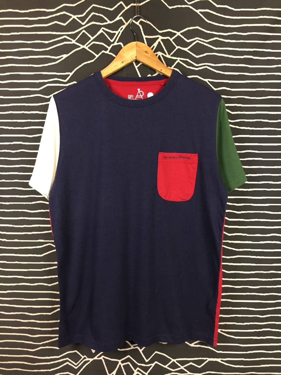 go slow caravan Go Slow Caravan Japanese Outdoor Brand Color Block Tee Size US L / EU 52-54 / 3 - 1 Thumbnail