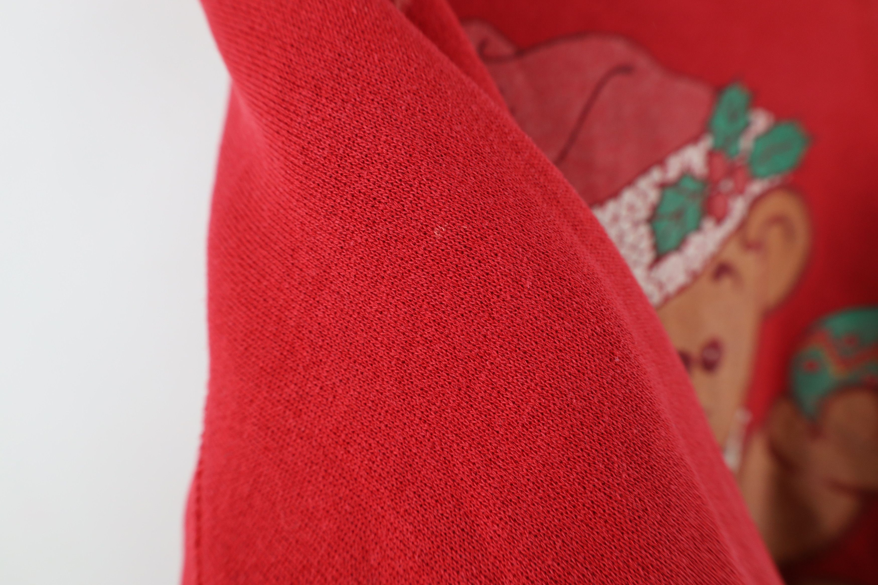 Vintage Vintage 90s Streetwear Christmas Teddy Bear Sweatshirt USA Size S / US 4 / IT 40 - 7 Thumbnail
