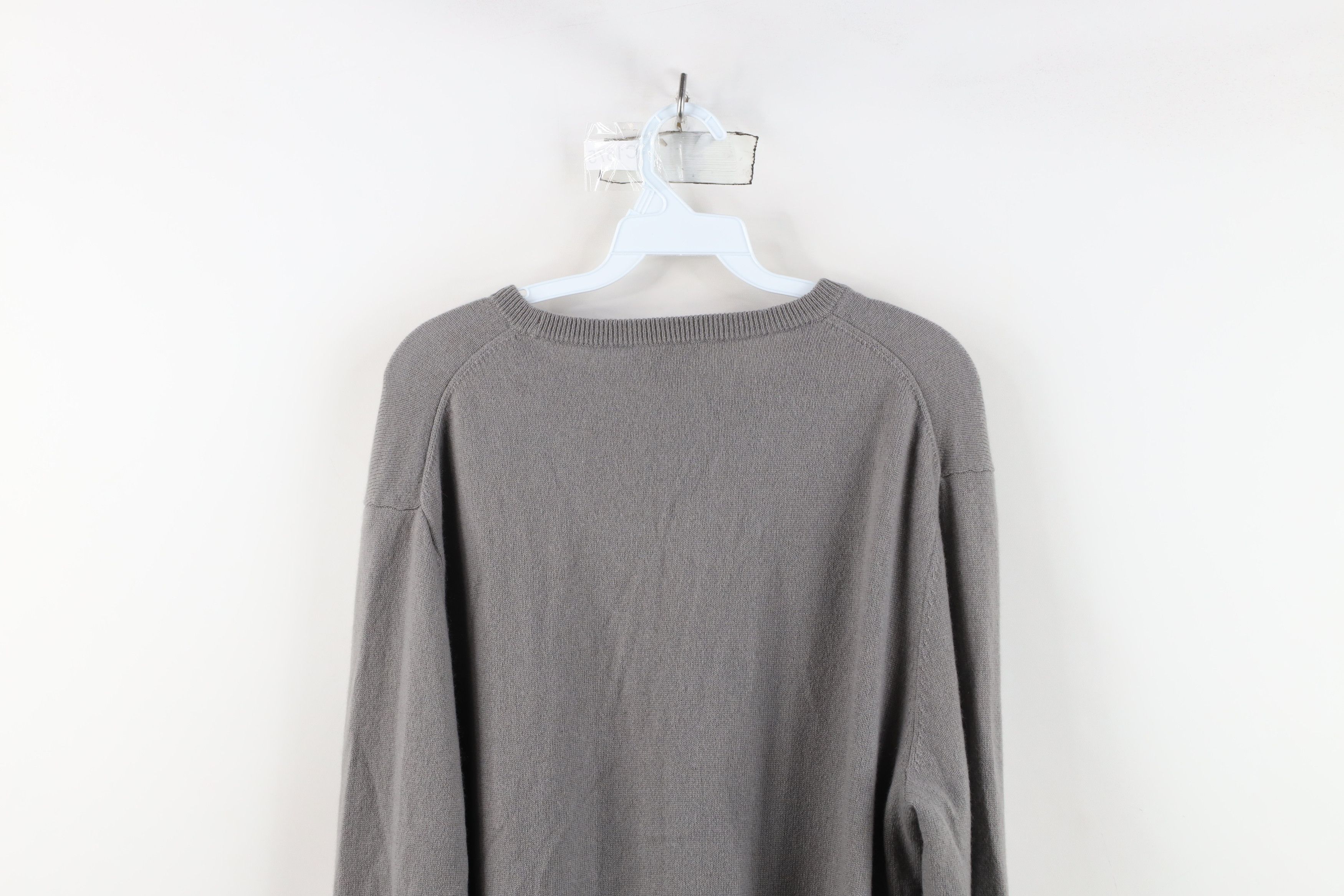Vintage Vintage Streetwear Soft Cashmere Knit Crewneck Sweater Gray Size US XL / EU 56 / 4 - 9 Thumbnail