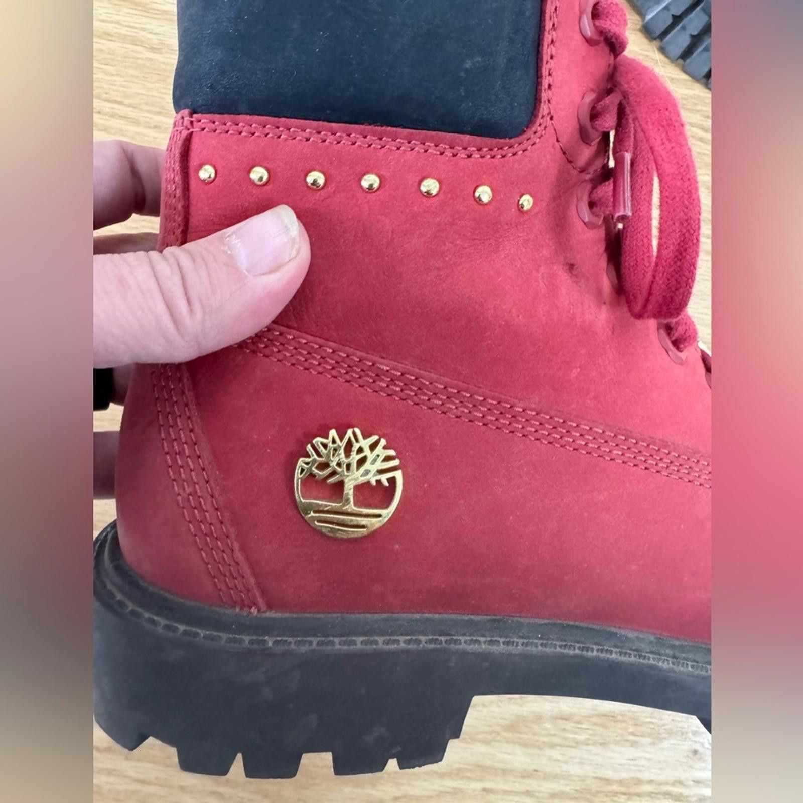 Timberland Timberland Heritage 6" Boots – Red Suede – Size 8 Size US 8 / IT 38 - 6 Thumbnail