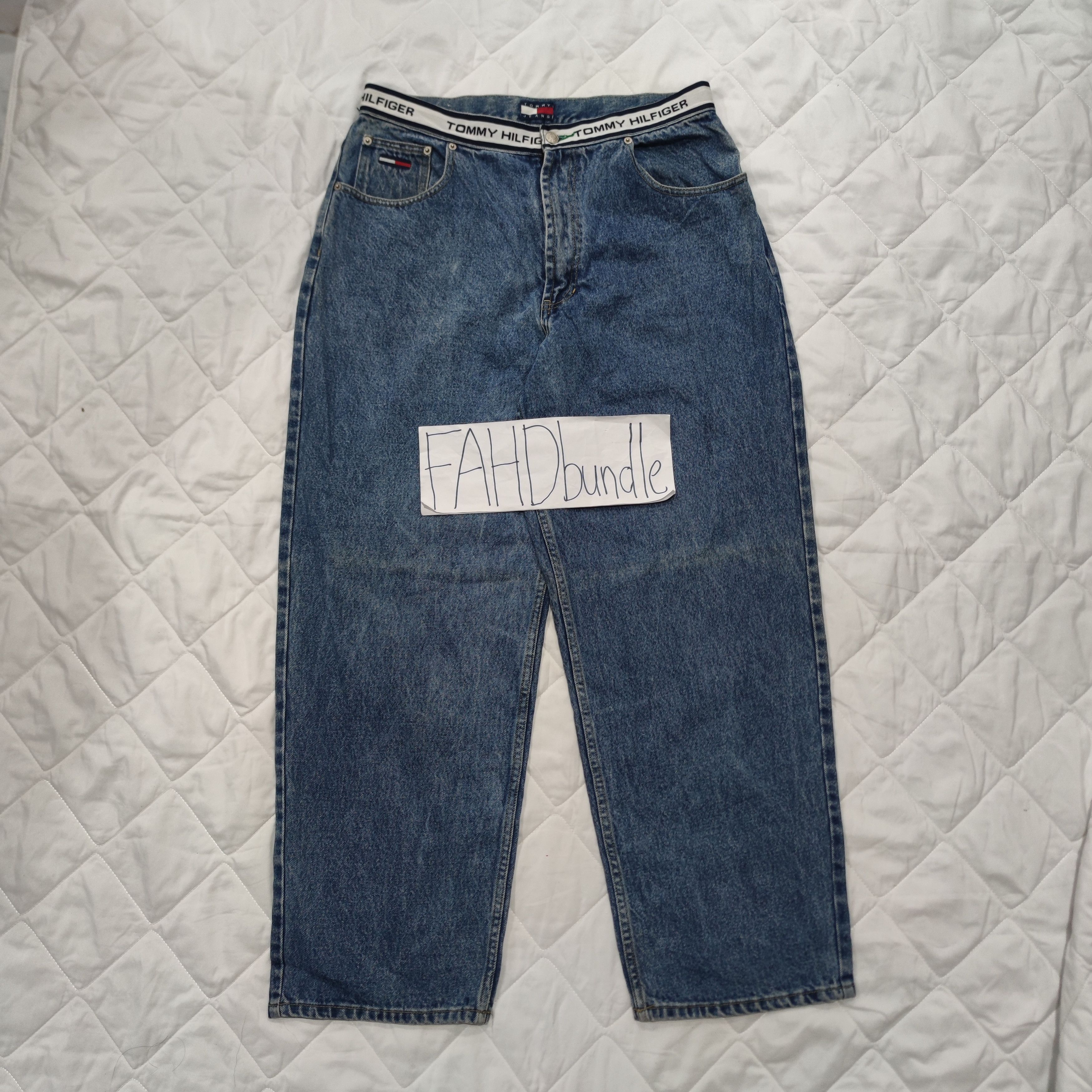 Tommy Hilfiger × Vintage VINTAGE 90S TOMMY HILFIGER BAGGY JEAN Size US 33 - 9 Thumbnail