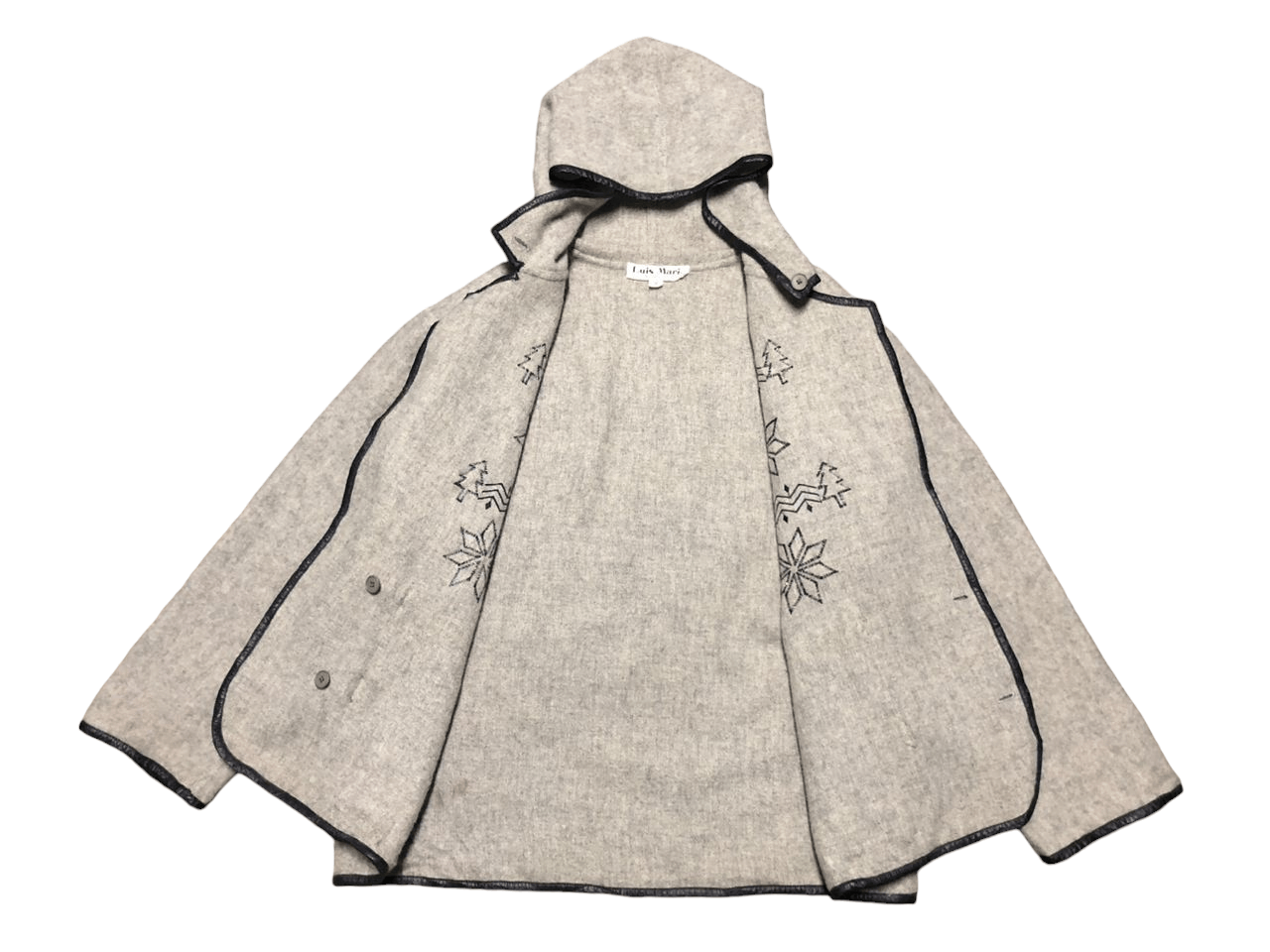 Japanese Brand × Vintage Vintage Japanese Brand Luis Mari Hoodie Wool Duffle Jacket Size US M / EU 48-50 / 2 - 3 Thumbnail