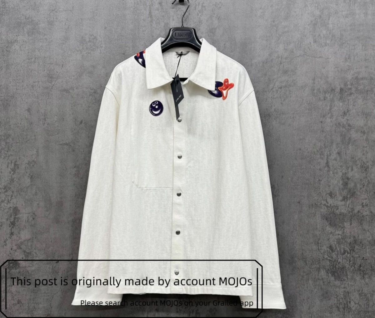 Dior Sz 50 Dior Monogram Smile Ghost Light Jacket mojos1343 Size US M / EU 48-50 / 2 - 1 Thumbnail