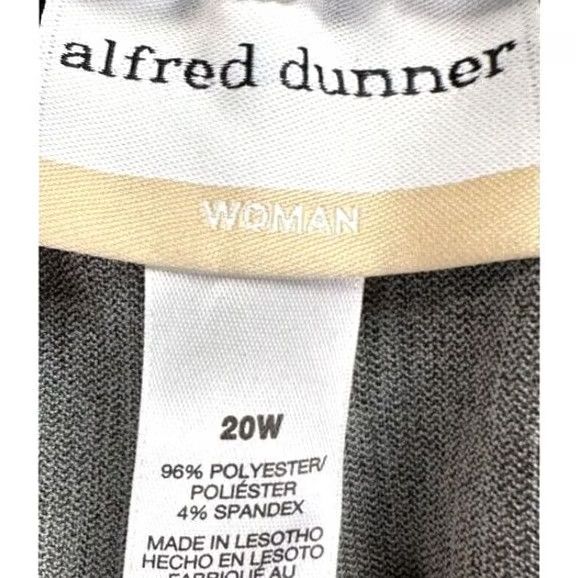 Vintage Alfred Dunner Pants Womens 20W Plus Grey Arizona Sky Classic Pull On Pleated NEW Size 42" / US 20 - 4 Thumbnail