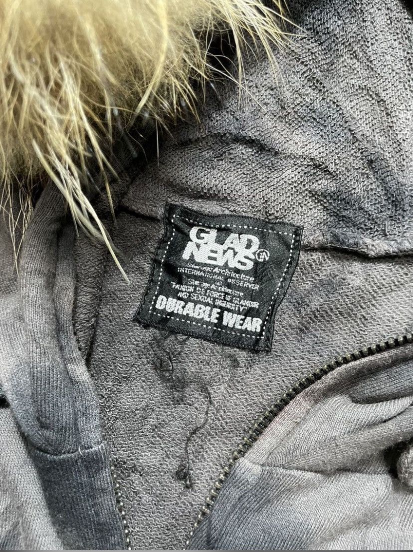 If Six Was Nine 2000s Bleach Double Layer Faux Fur Zip Up Hoodie Size US XS / EU 42 / 0 - 6 Thumbnail