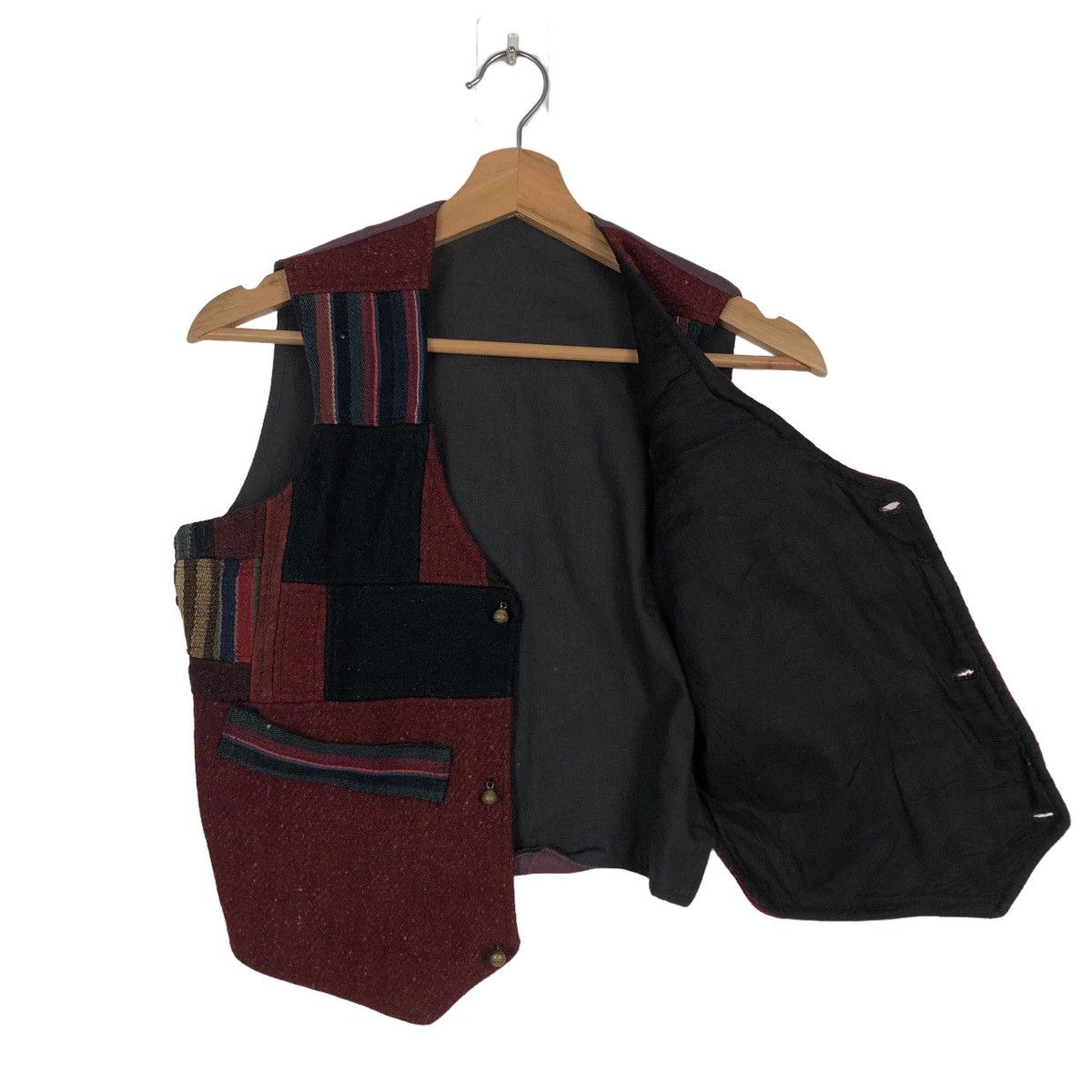 Japanese Brand 🔥Vintage Waist Coats Tartan Design Inspire Kapital Japan Size US M / EU 48-50 / 2 - 9 Thumbnail