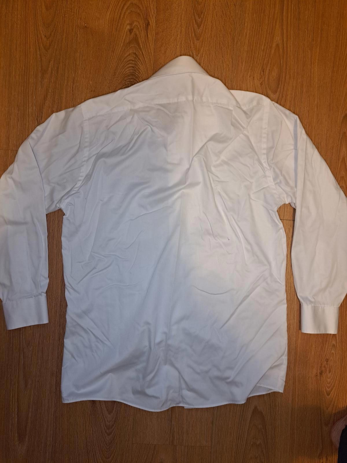 Van Heusen Van Heusen Dress Shirt Mens Medium 15.5-32/33 White Cotton Size 38R - 4 Thumbnail