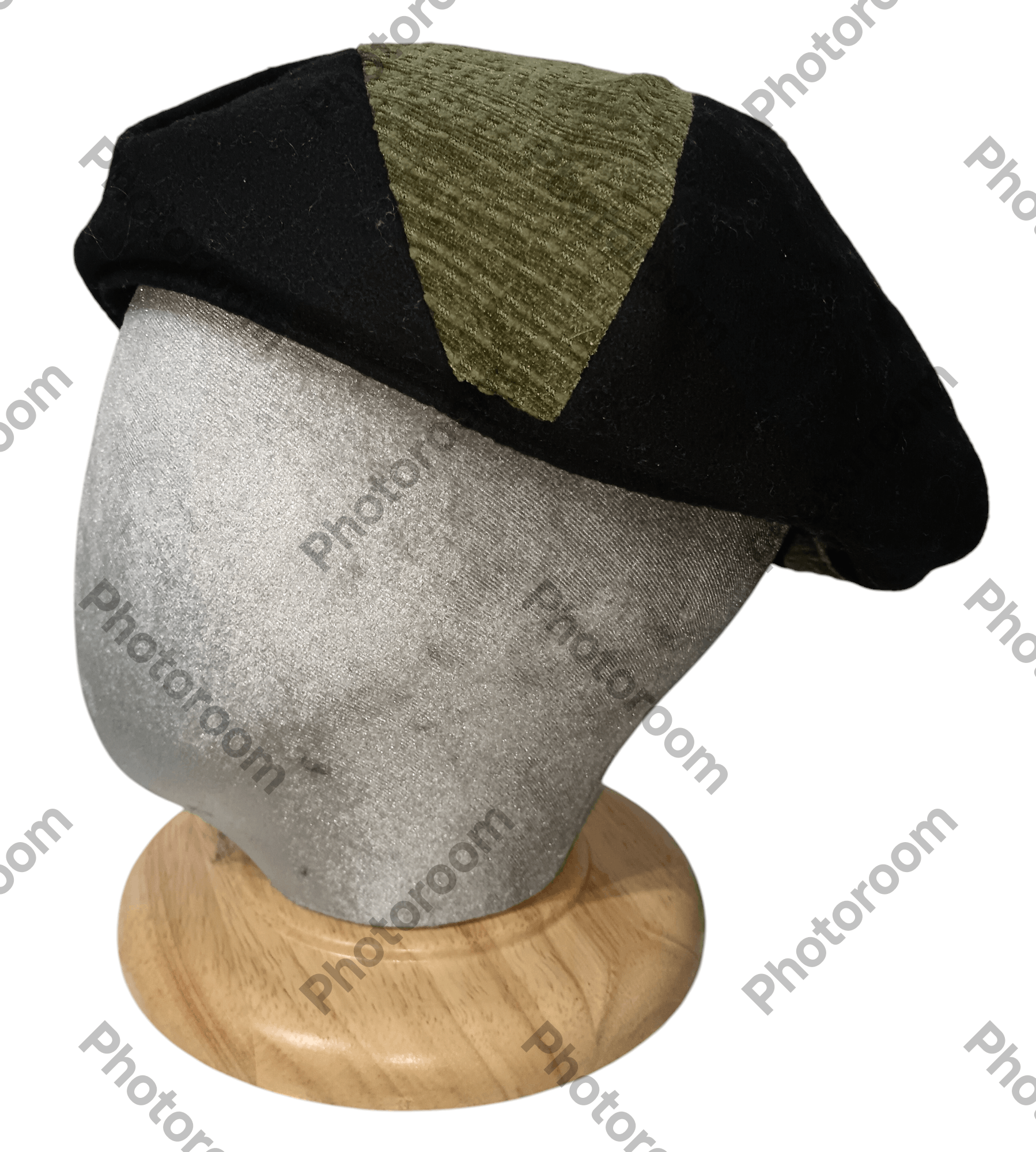 Japanese Brand POLCADOT PATCHWORK BERET HAT Size ONE SIZE - 3 Thumbnail