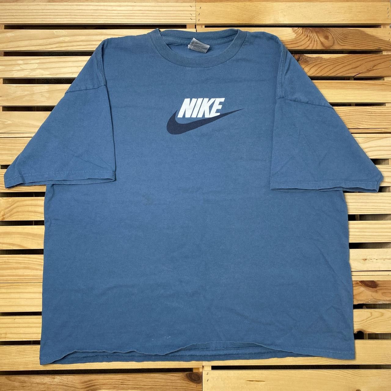 Nike Vintage Nike Blue Tee Size 2XL Size US XXL / EU 58 / 5 - 1 Thumbnail