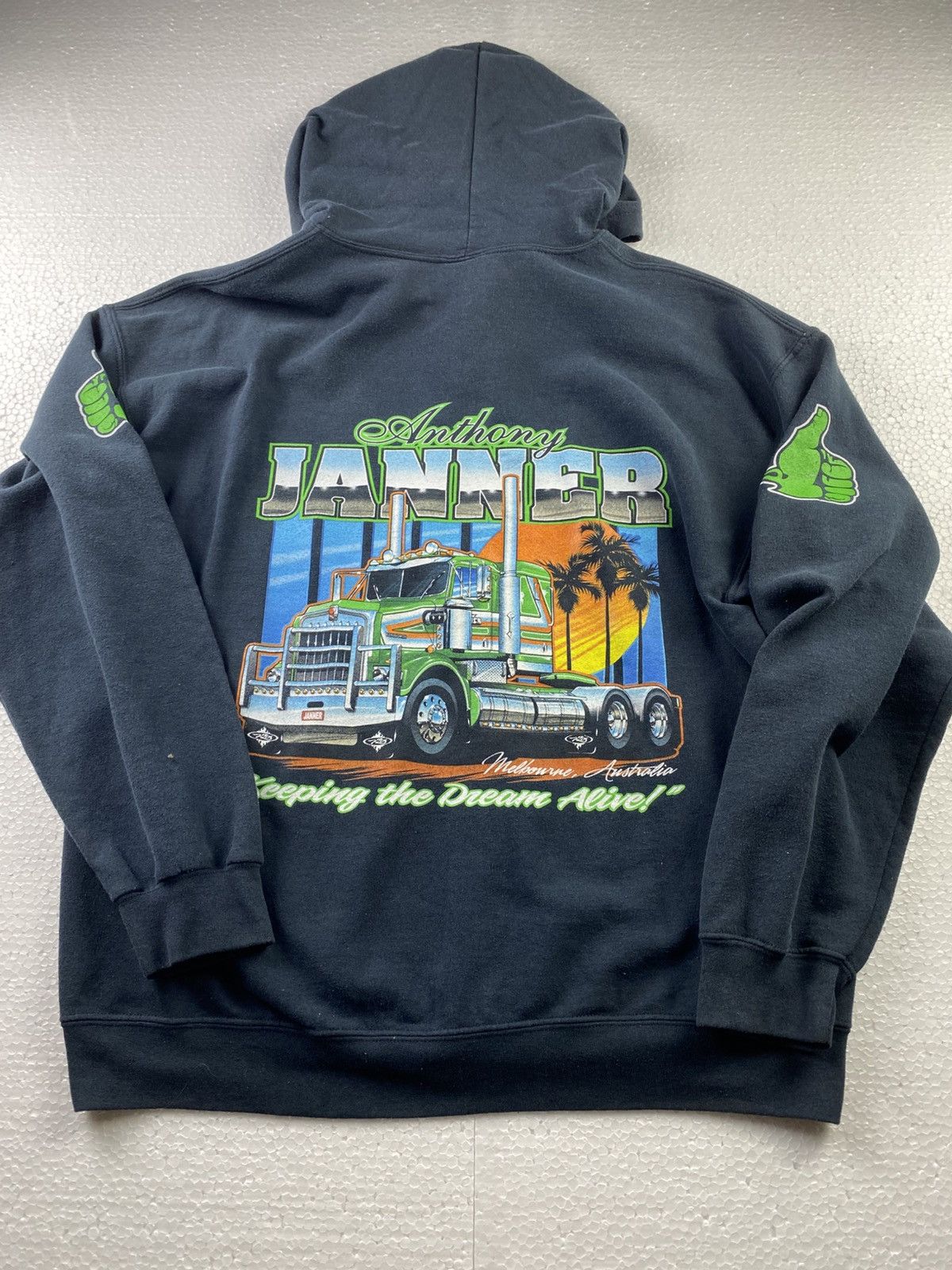 Designer × Vintage Hoddie Zipper Trucker Anthony Janner (A2) Size US L / EU 52-54 / 3 - 2 Thumbnail