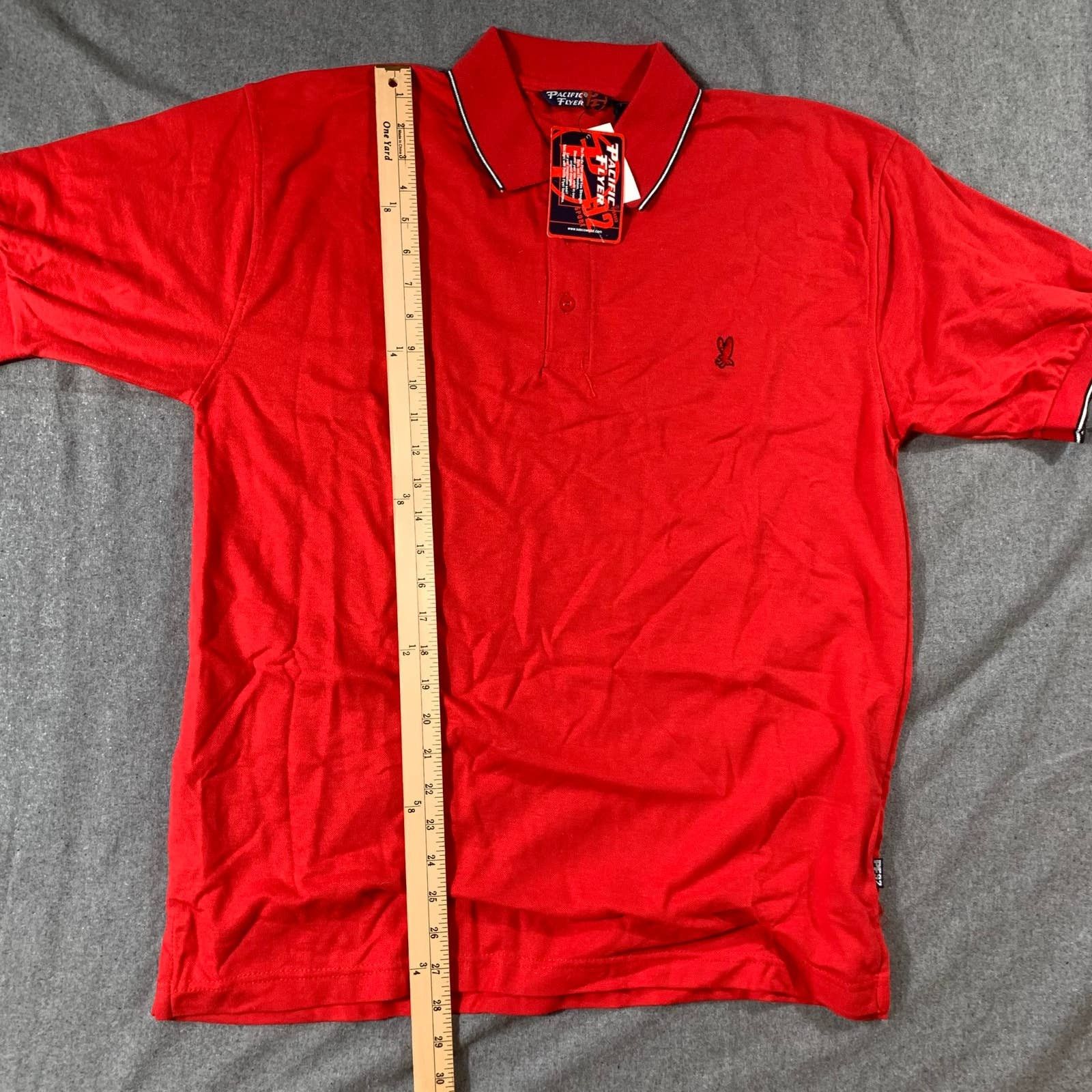 Other Pacific Flyer Shirt Adult Large Red Casual T Shirt Mens Size US L / EU 52-54 / 3 - 7 Thumbnail