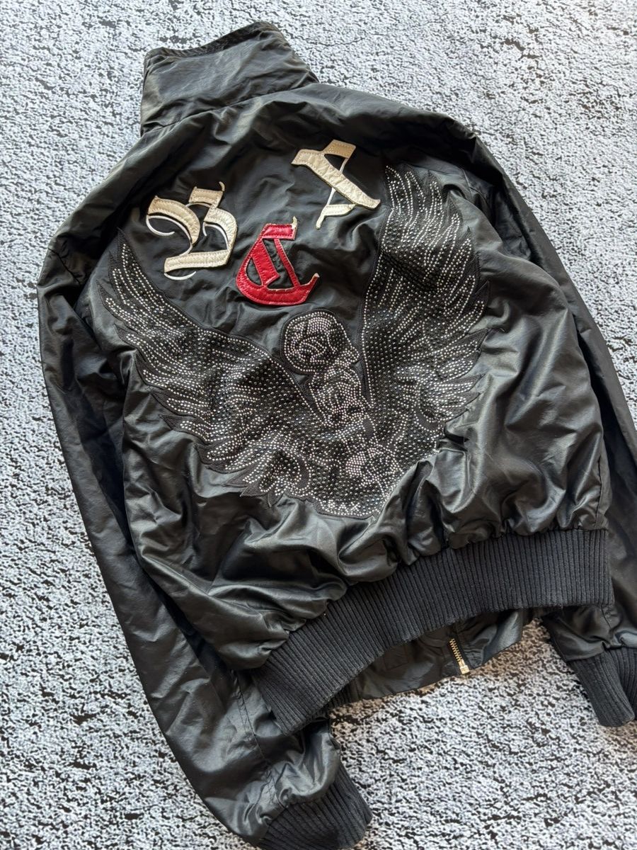 Hysteric Glamour 2000s Bikers printed light bomber jacket with rhinestones Size M / US 6-8 / IT 42-44 - 9 Thumbnail